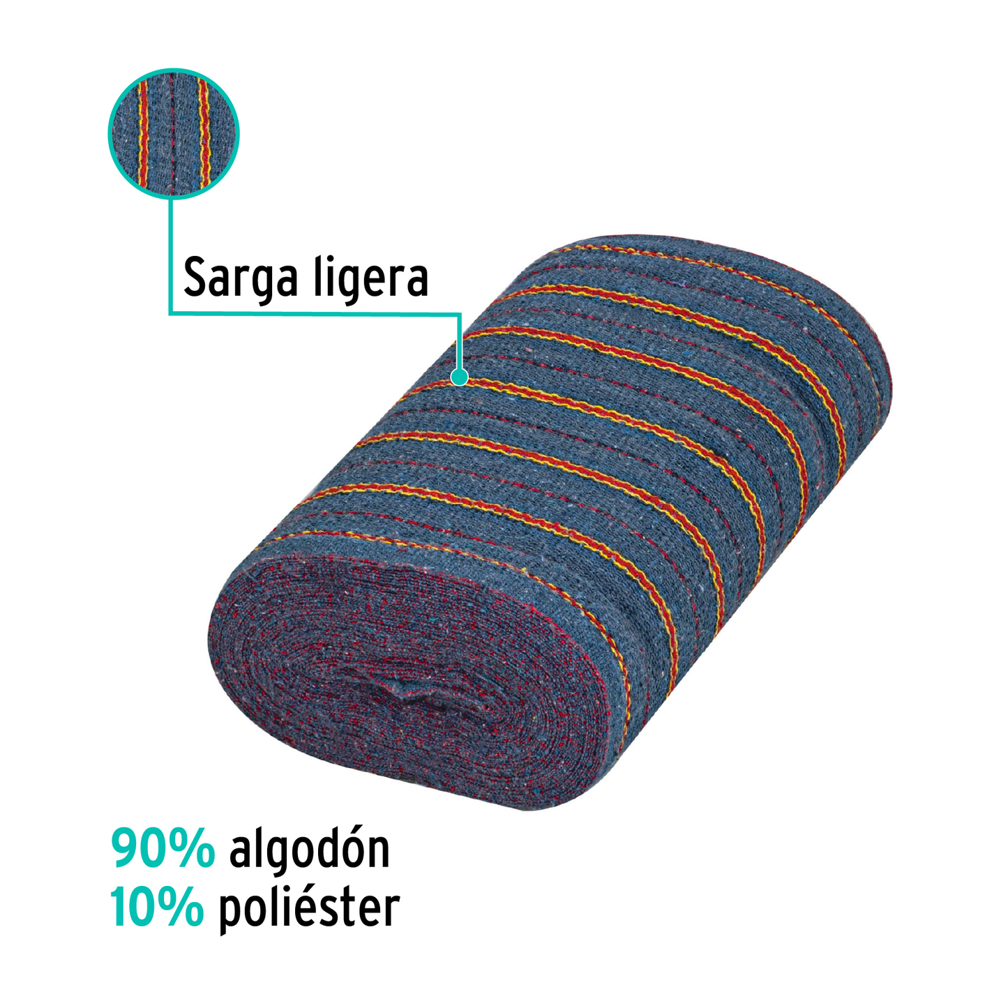 Jerga plana en rollo, 25m x 47cm, gris
