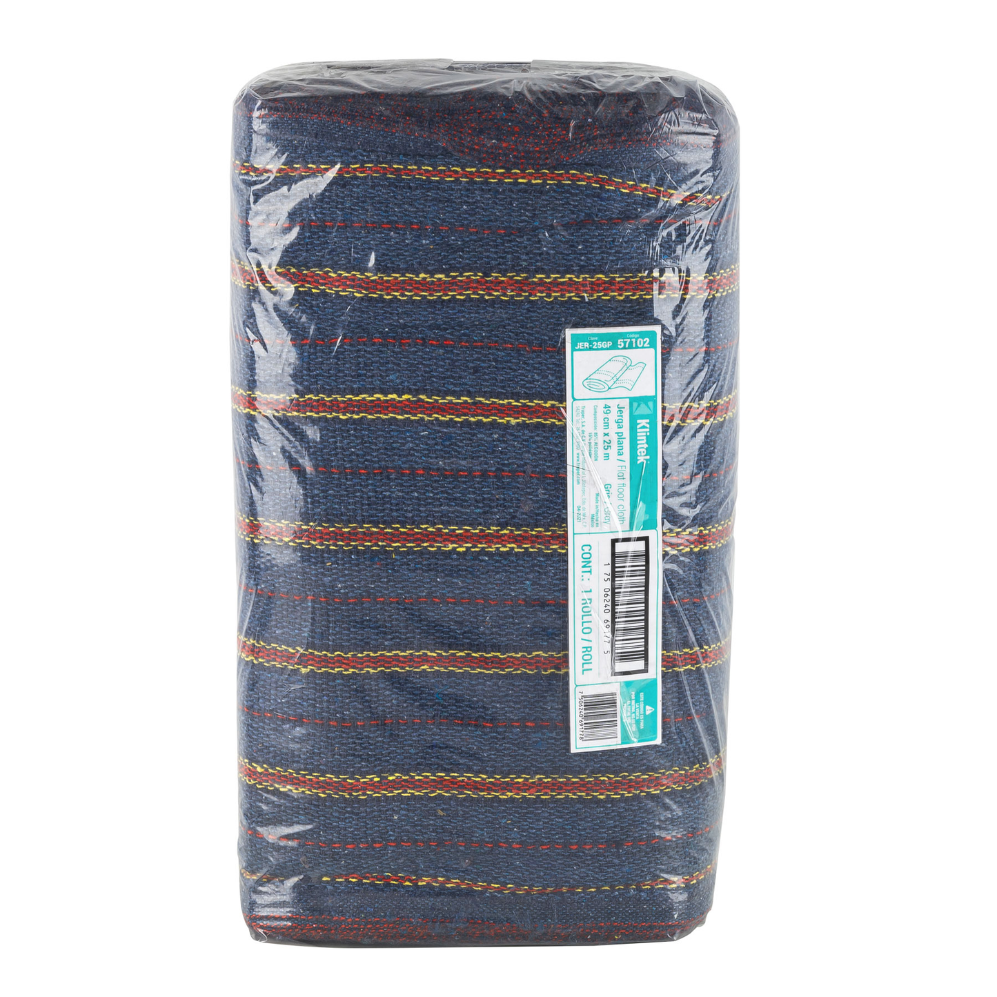 Jerga plana en rollo, 25m x 47cm, gris