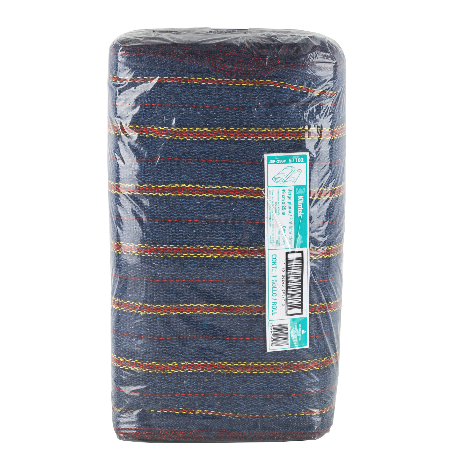 Jerga plana en rollo, 25m x 47cm, gris