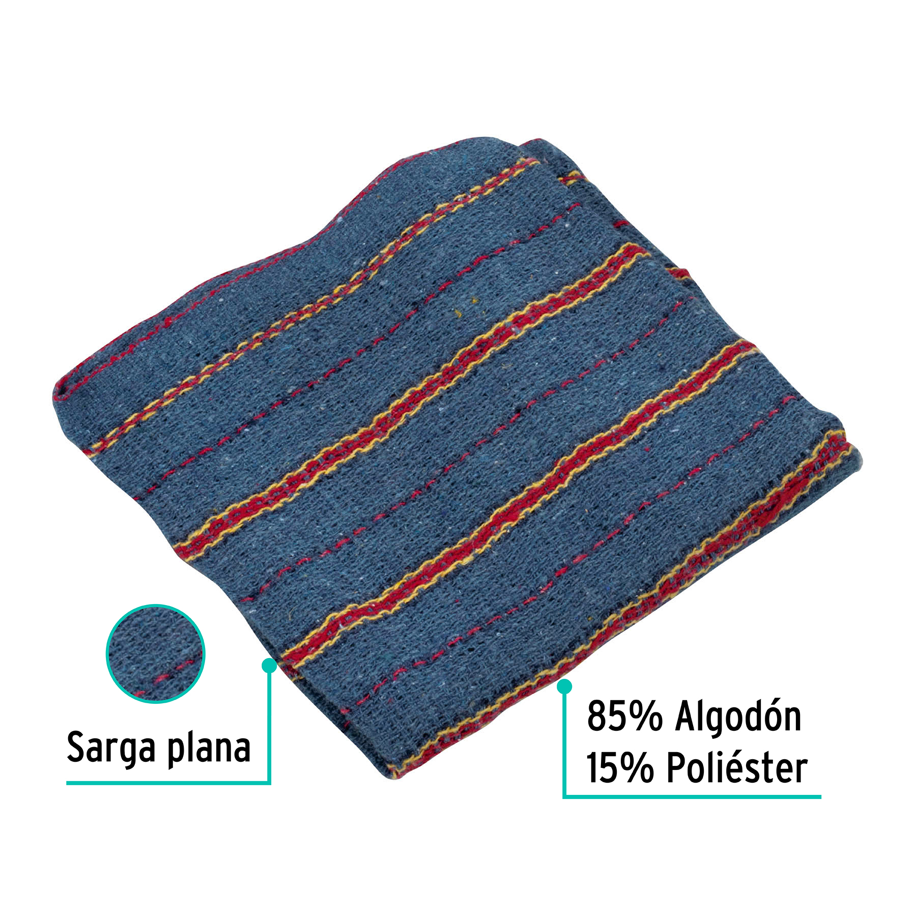 Jerga plana de 1 m x 48 cm, gris