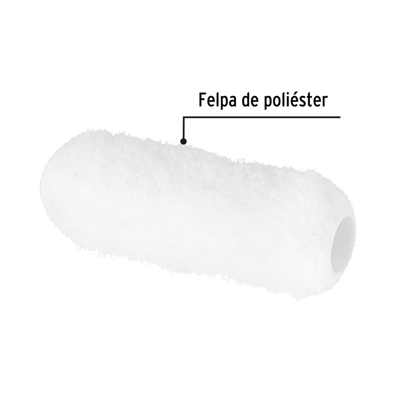 Felpa para rodillo, 9 x 1', superficies muy rugosas, Pretull