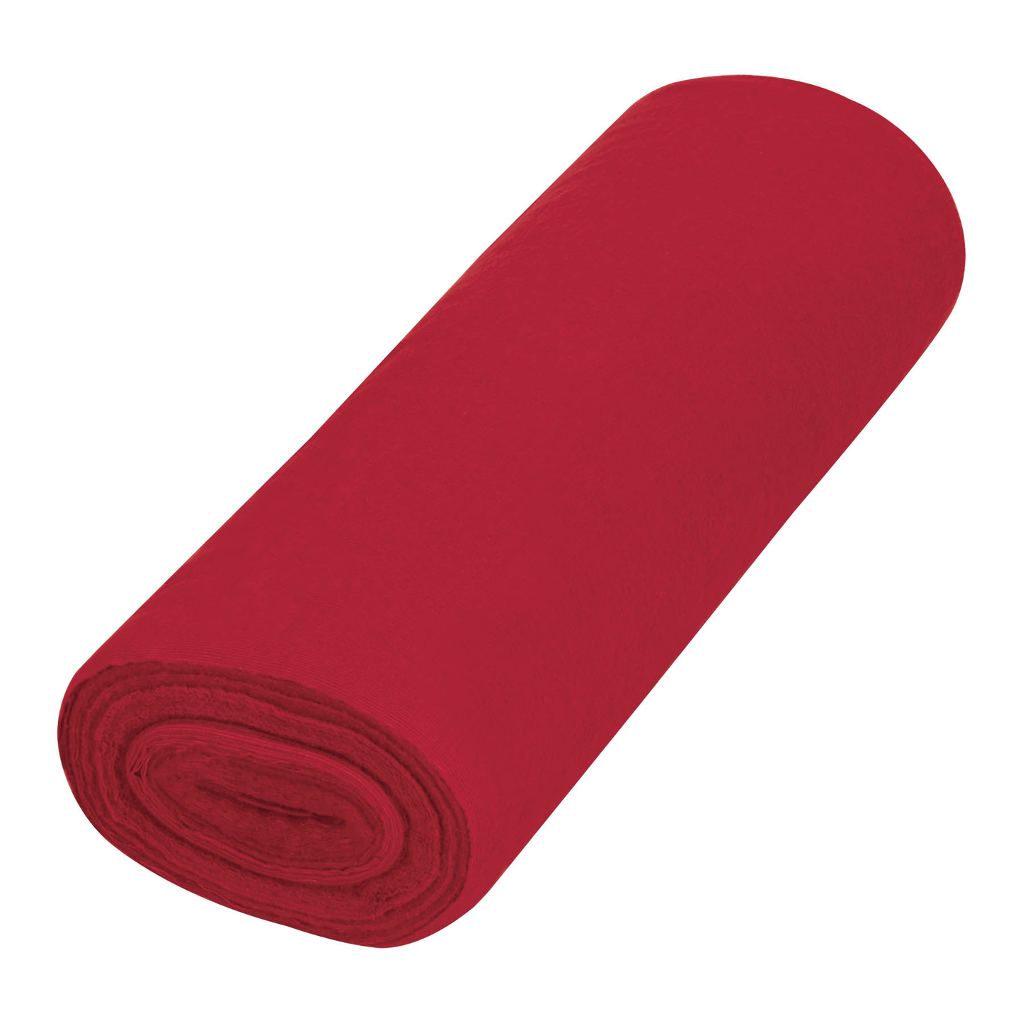 Franela roja de algodón, rollo 25 m