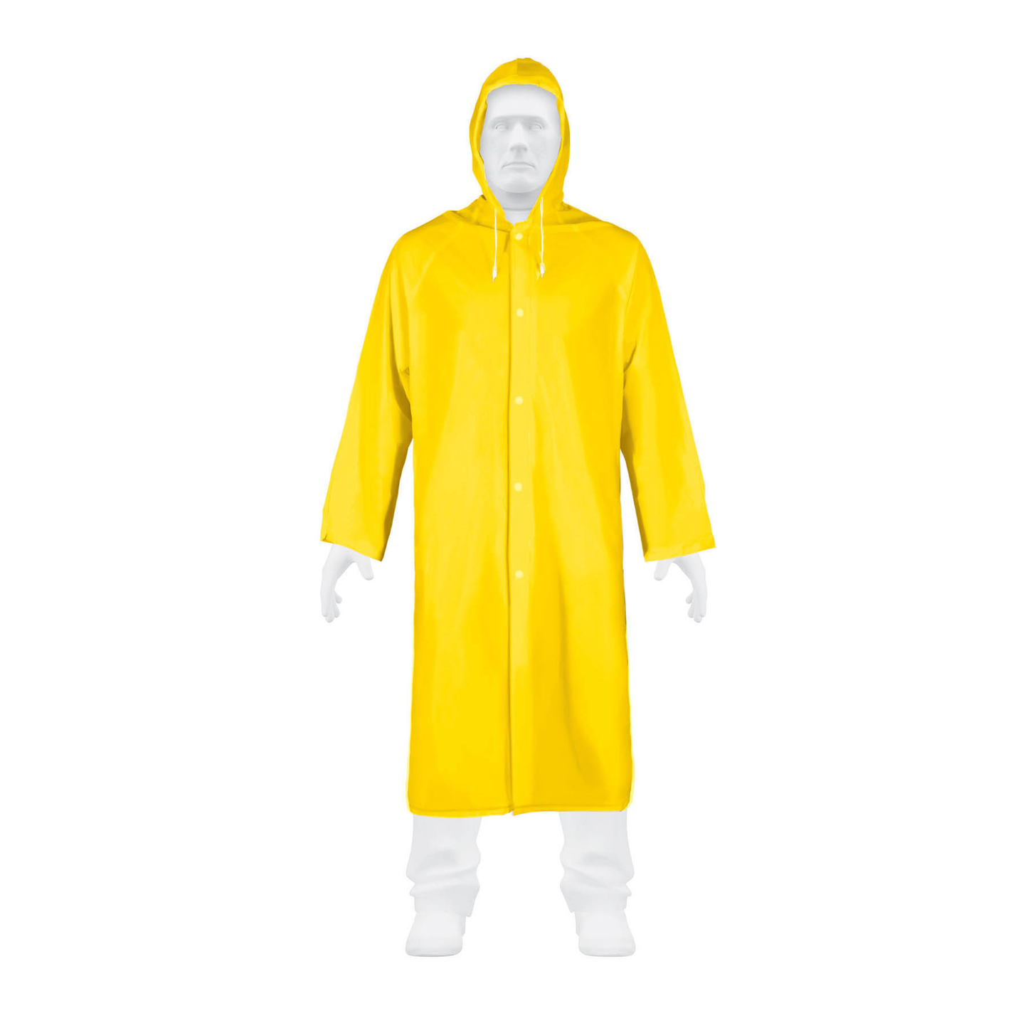 Gabardina impermeable,PVC,espesor 0.10mm,Extra-grande, Pretu