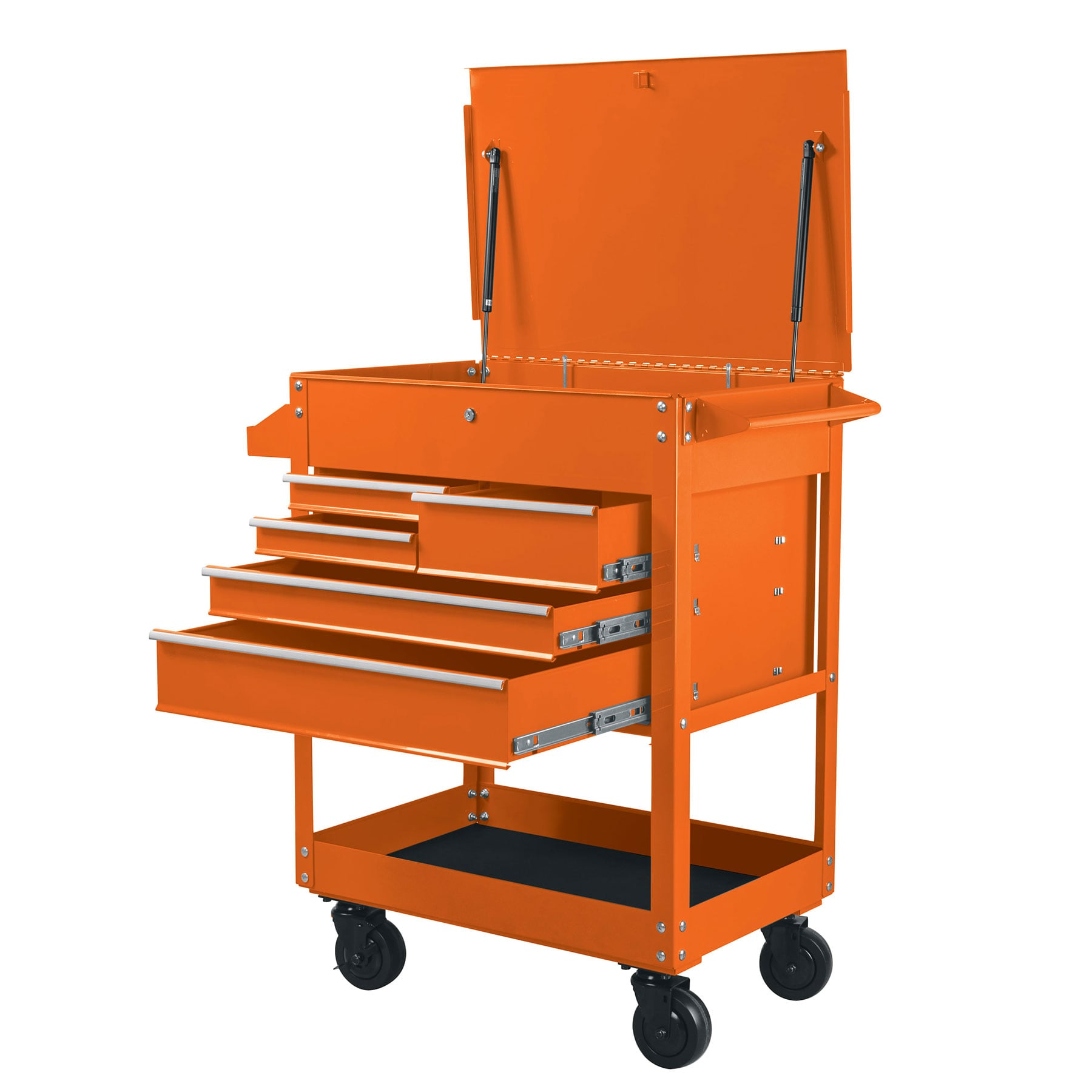 Gabinete metálico móvil con 5 cajones, capacidad 320 kg