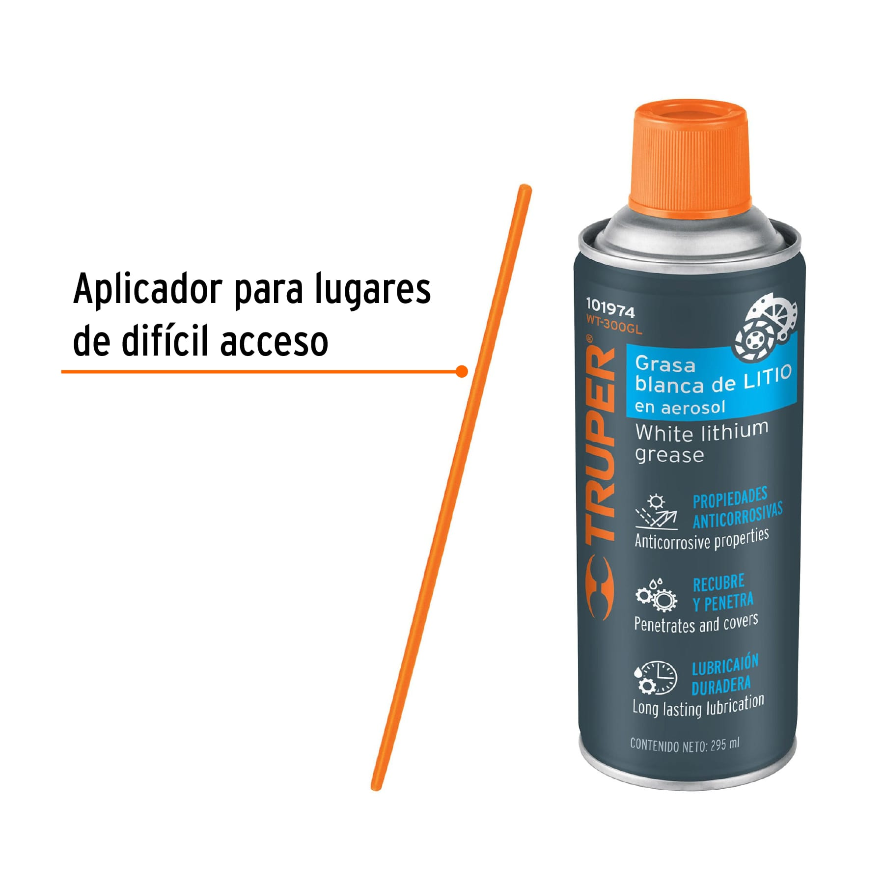 Grasa blanca de litio en aerosol 295 ml