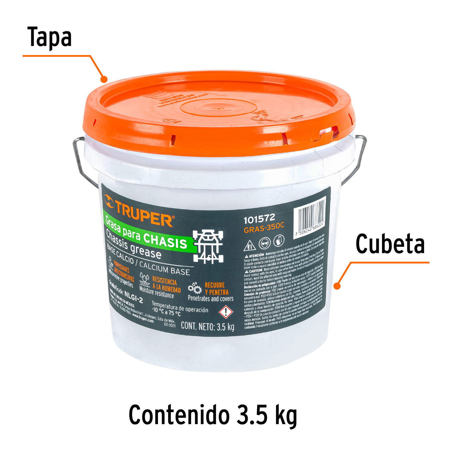 Grasa de calcio para chasis 3.5 kg