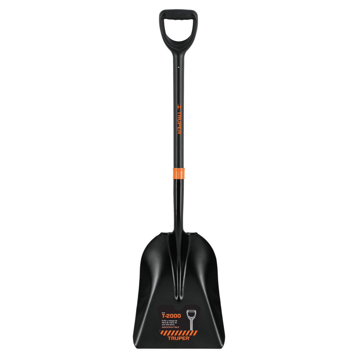 Pala carbonera T-2000, puño 'Y' mango fibra de vidrio Truper