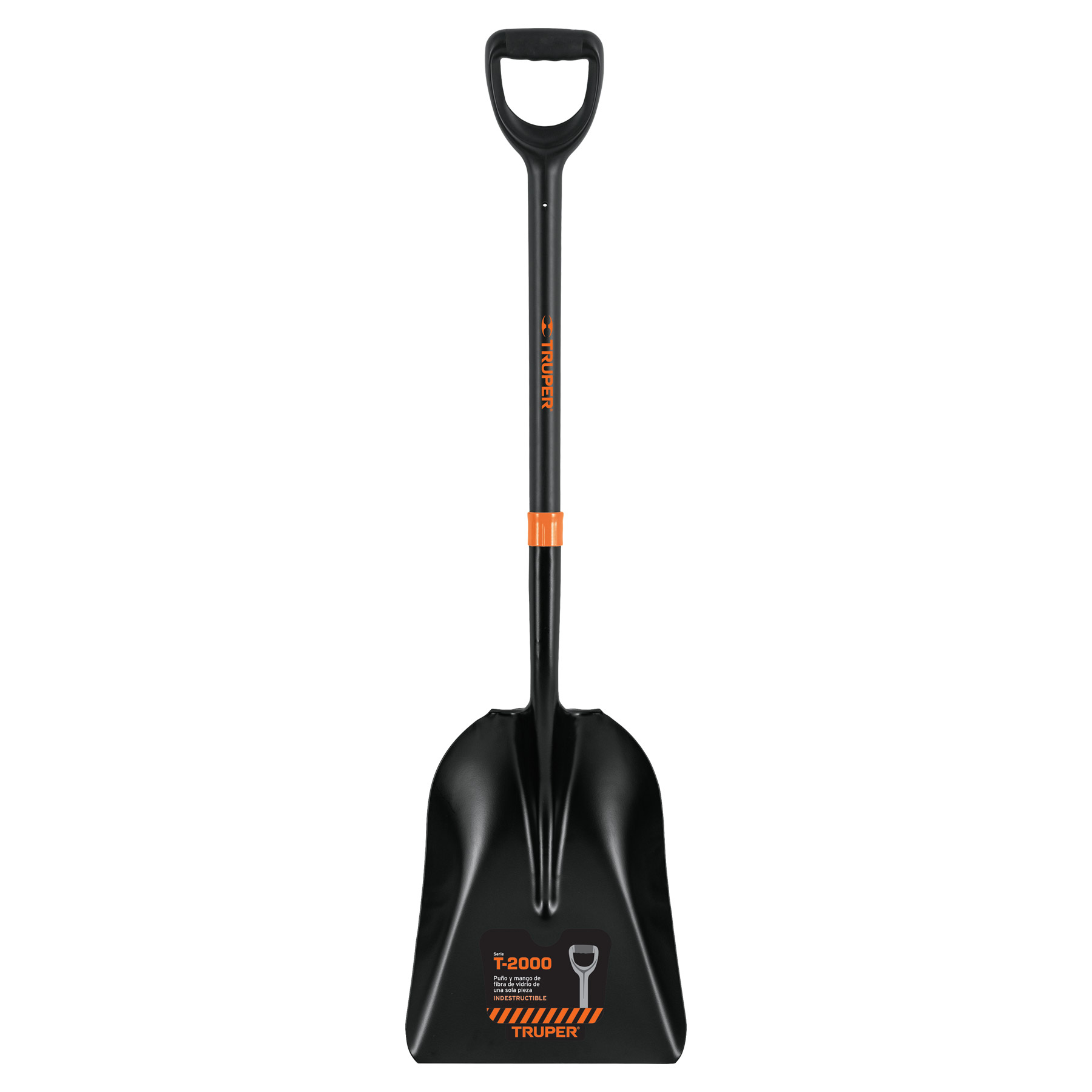 Pala carbonera T-2000, puño 'Y' mango fibra de vidrio Truper