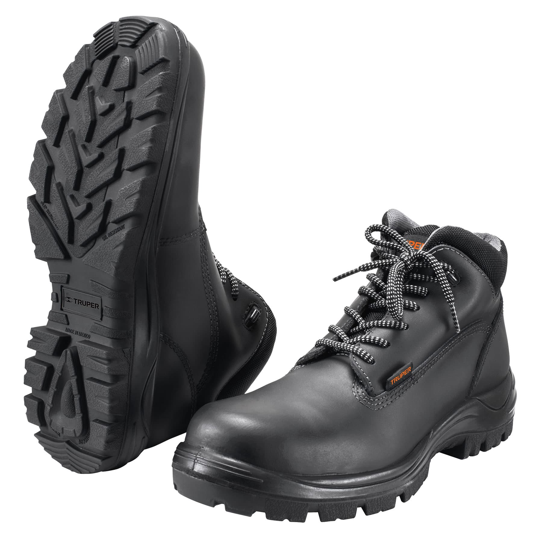 Zapatos industriales con casquillo, #28, negro