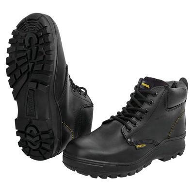 Zapatos con casco, #24, negro, agujeta bicolor, Pretul