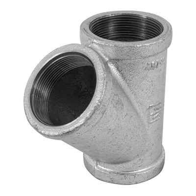 Yee sencilla, acero galvanizado, 2"
