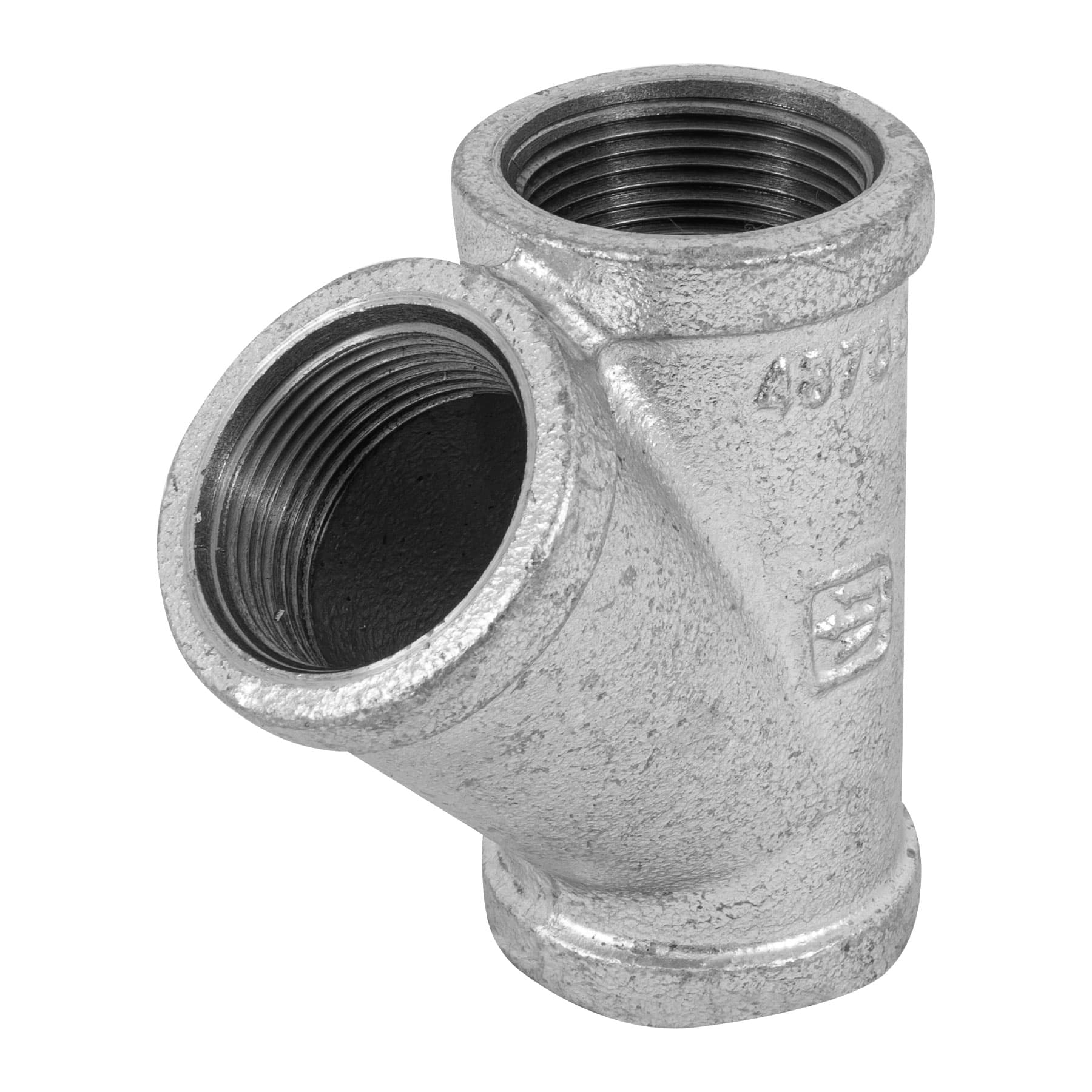 Yee sencilla, acero galvanizado, 1-1/4"