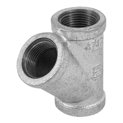 Yee sencilla, acero galvanizado, 1"