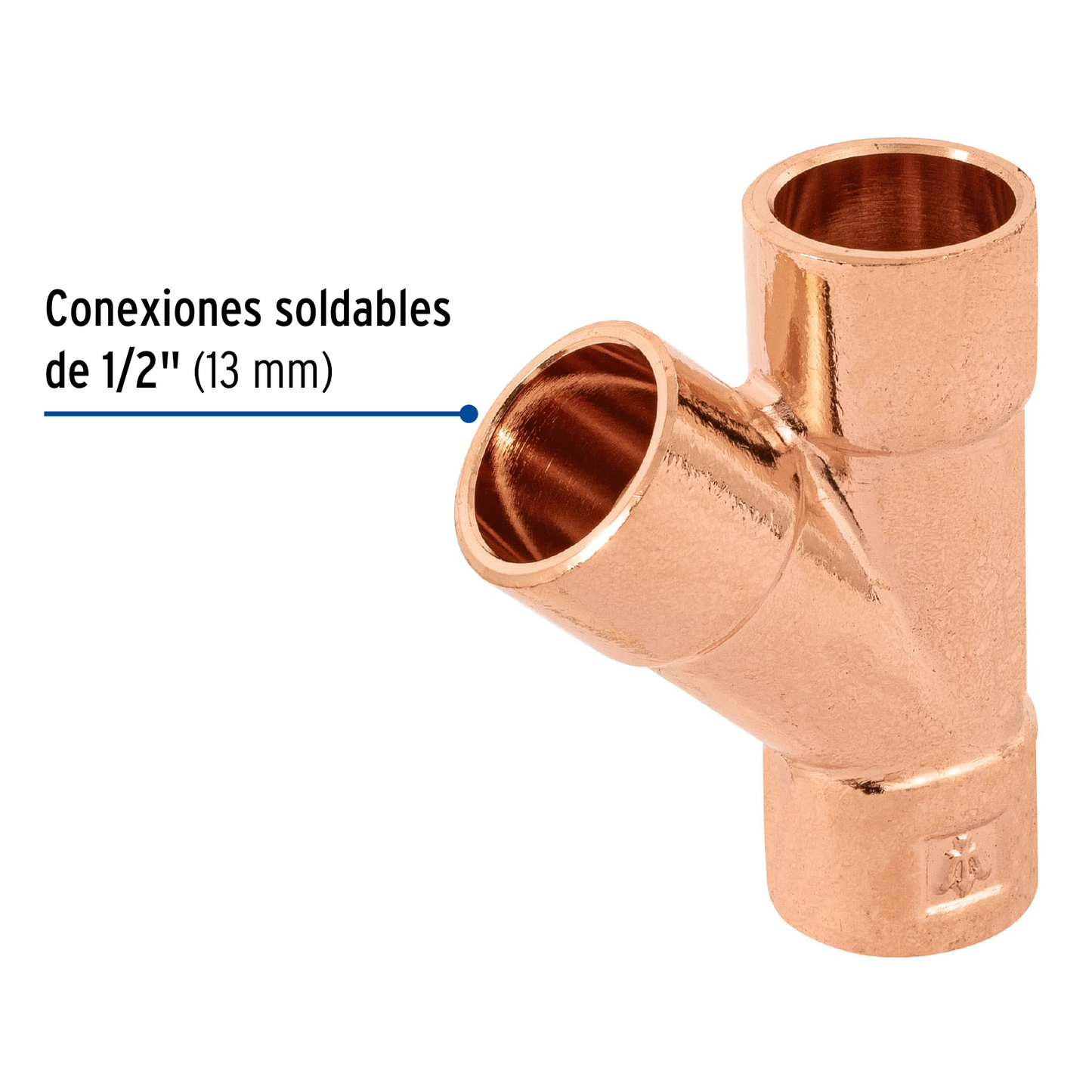 Yee de cobre 1/2"