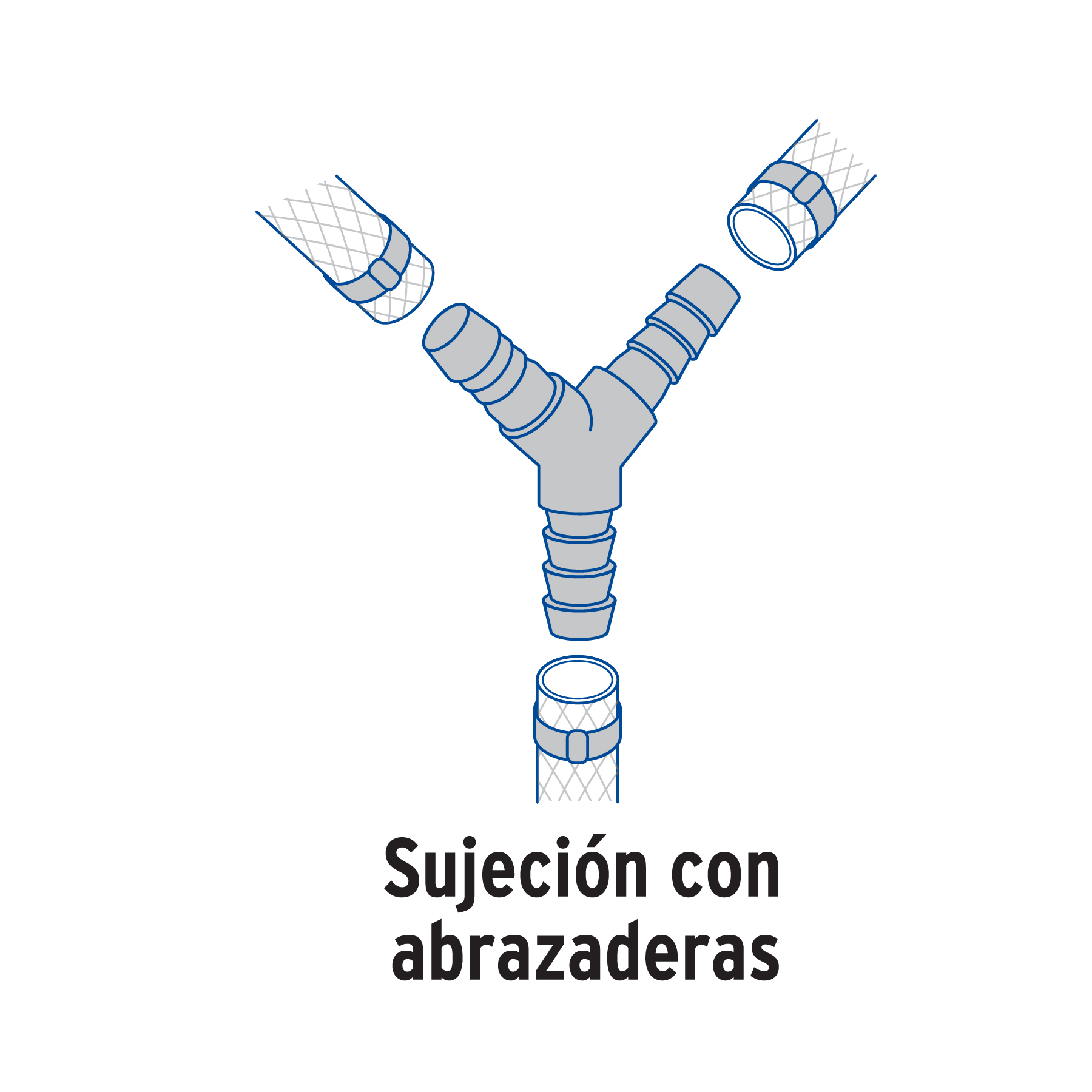 Y inserción de polipropileno, 3/4"