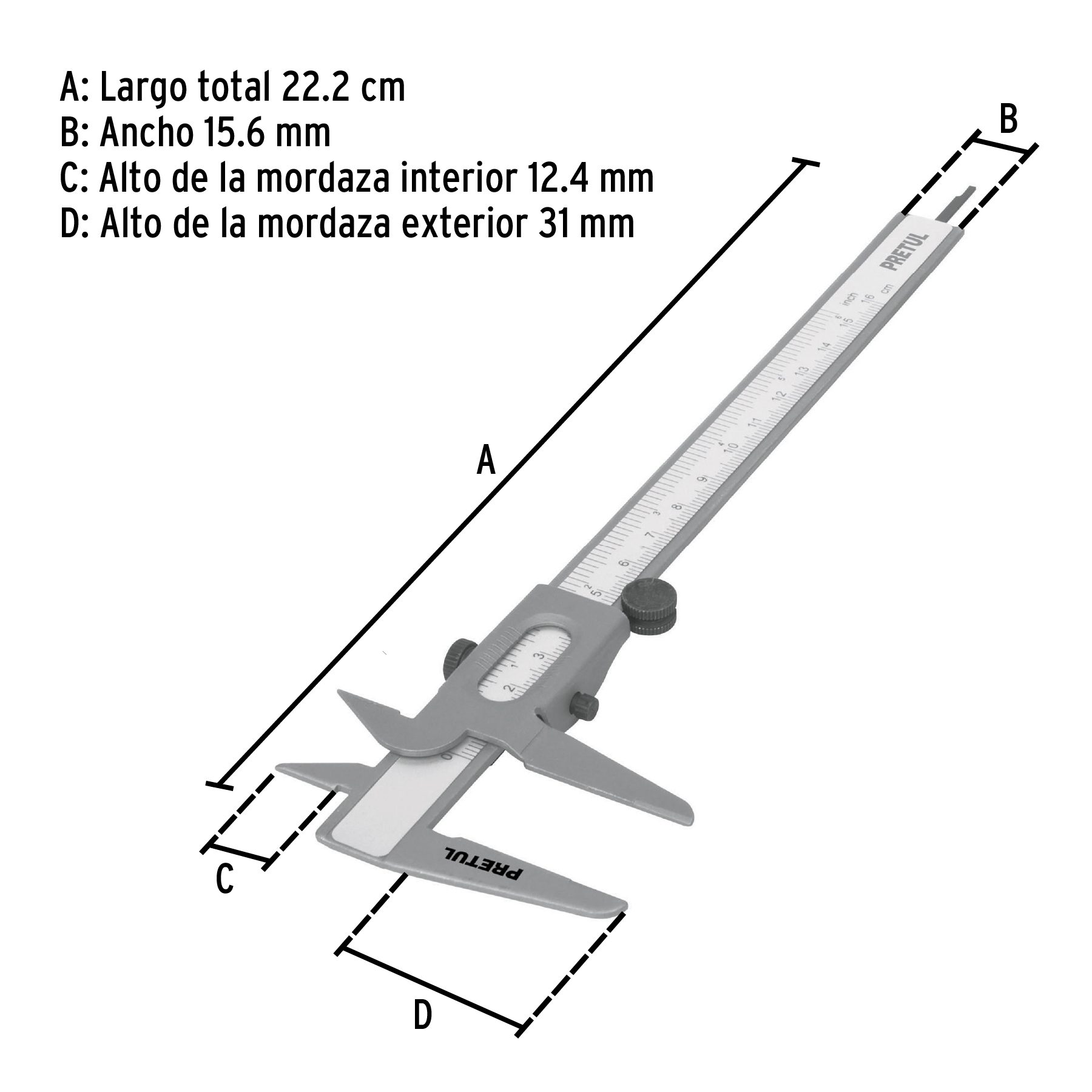 Vernier de 6", pretul