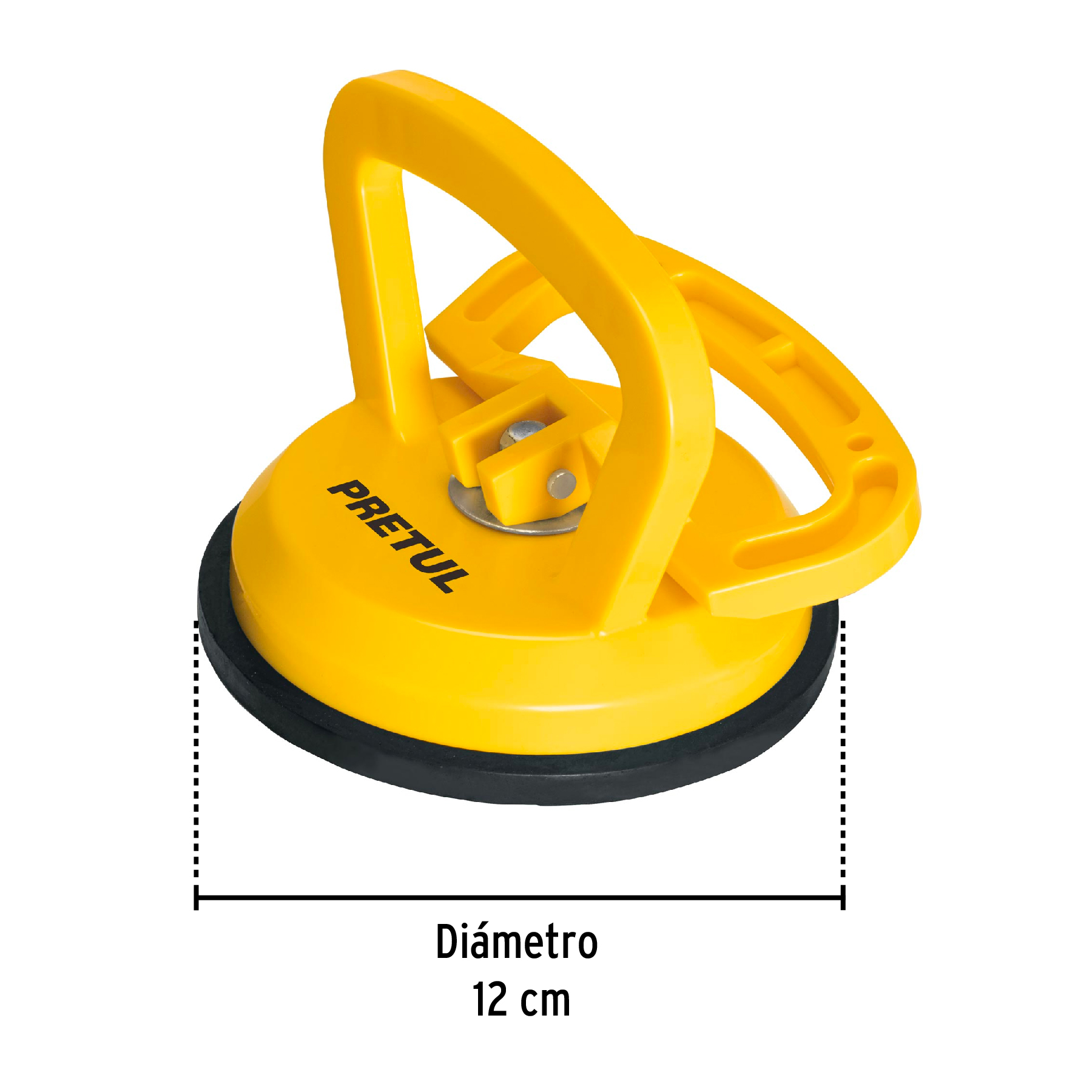 Ventosa para vidrio, 1 copa de succión