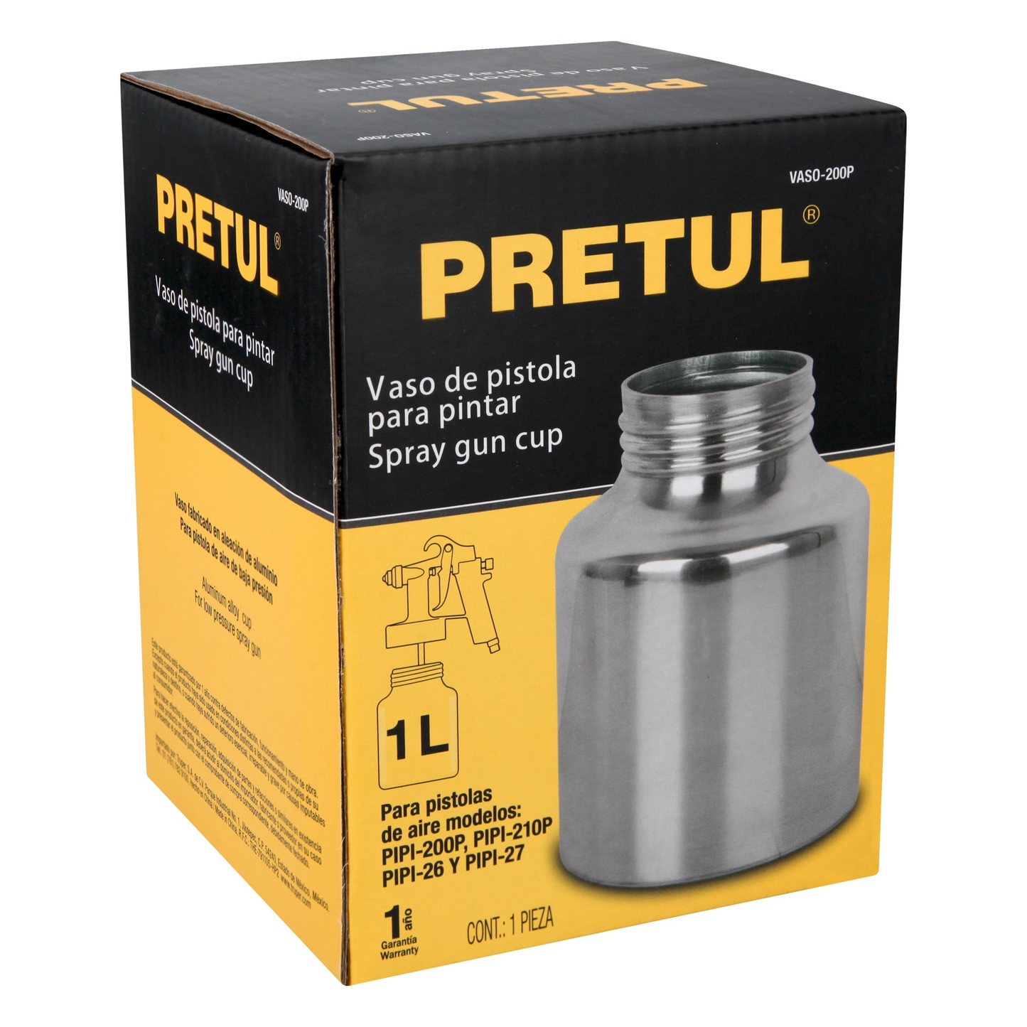 Vaso aluminio de repuesto para PIPI-200P