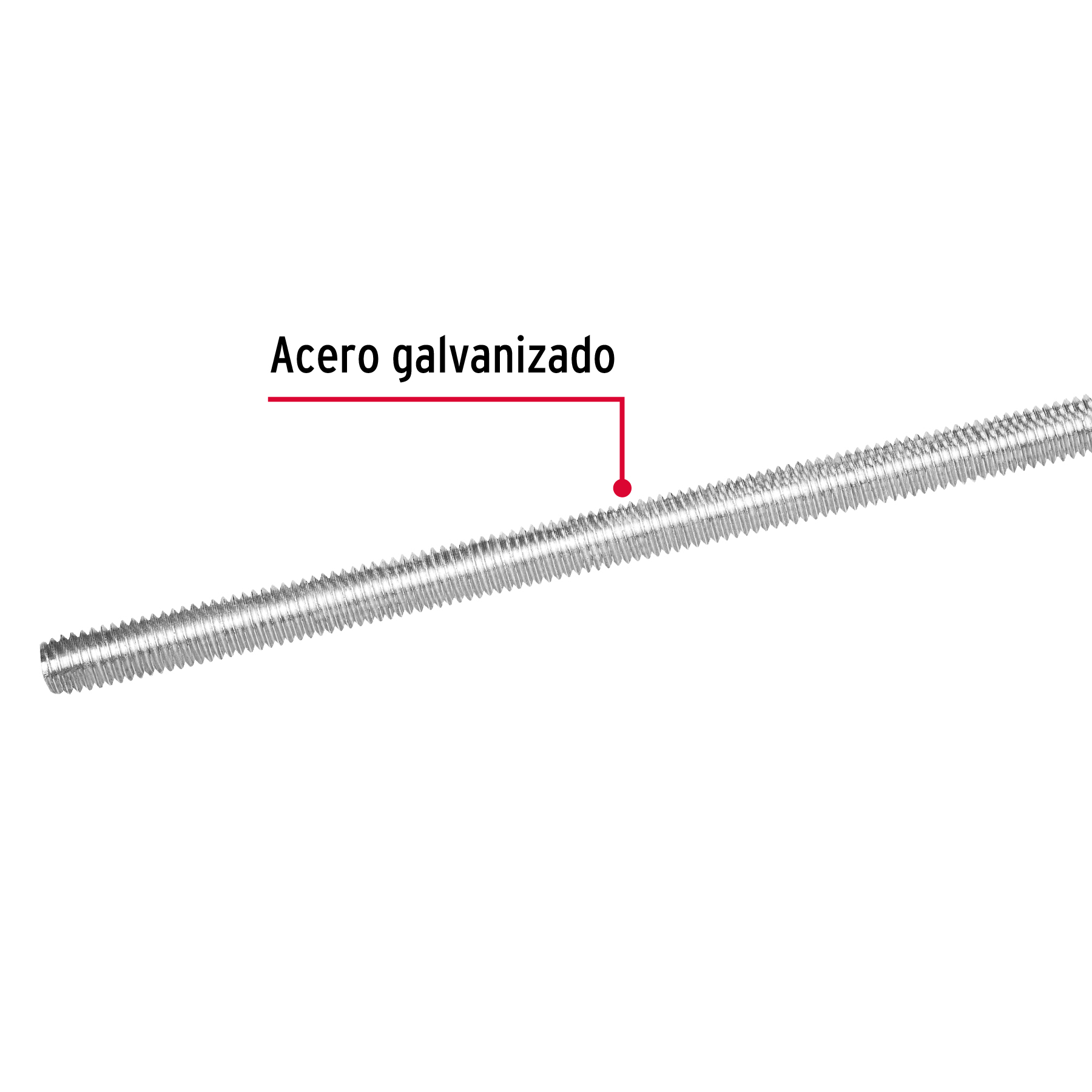Varilla roscada, 5/8" x 1m