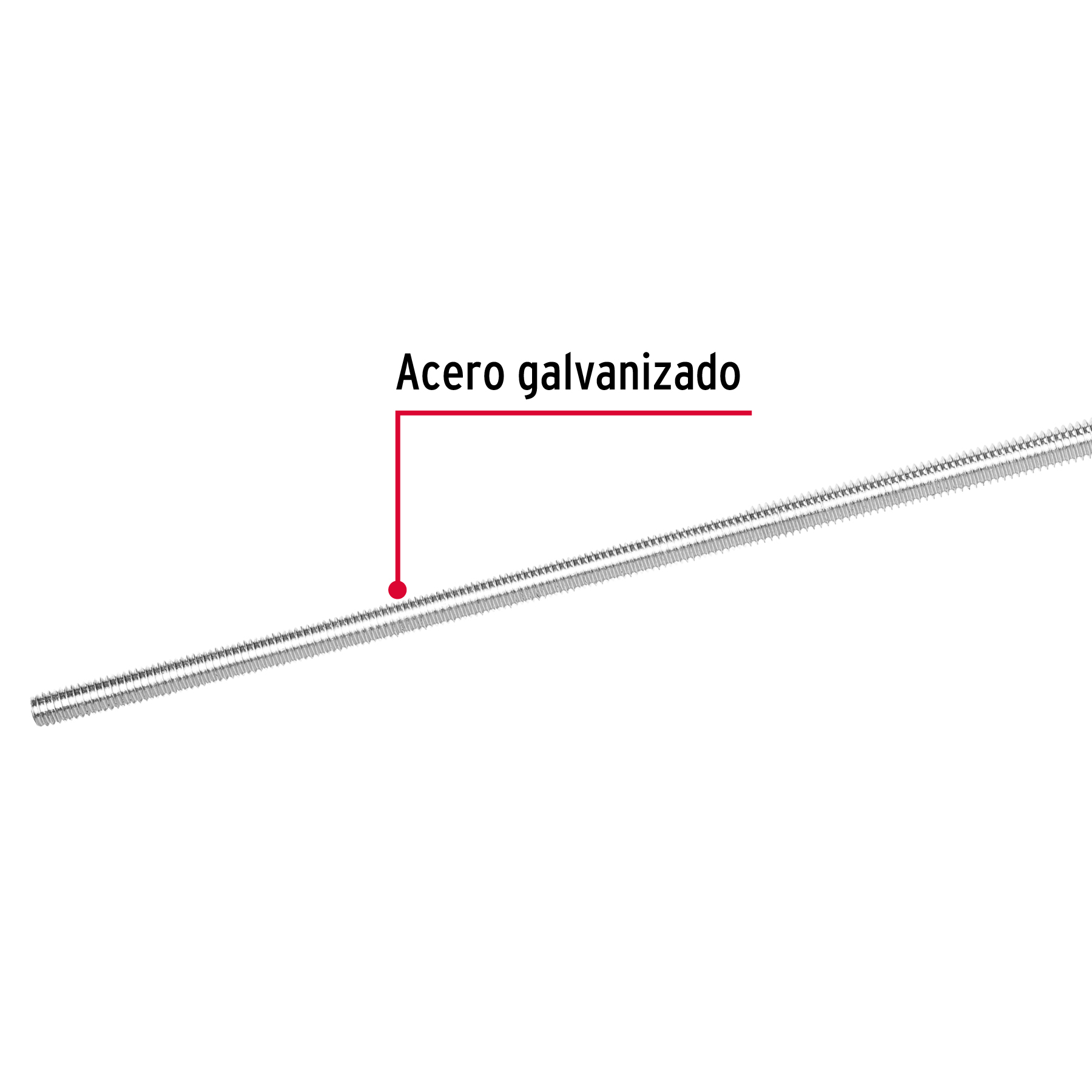 Varilla roscada, 5/16" x 1m