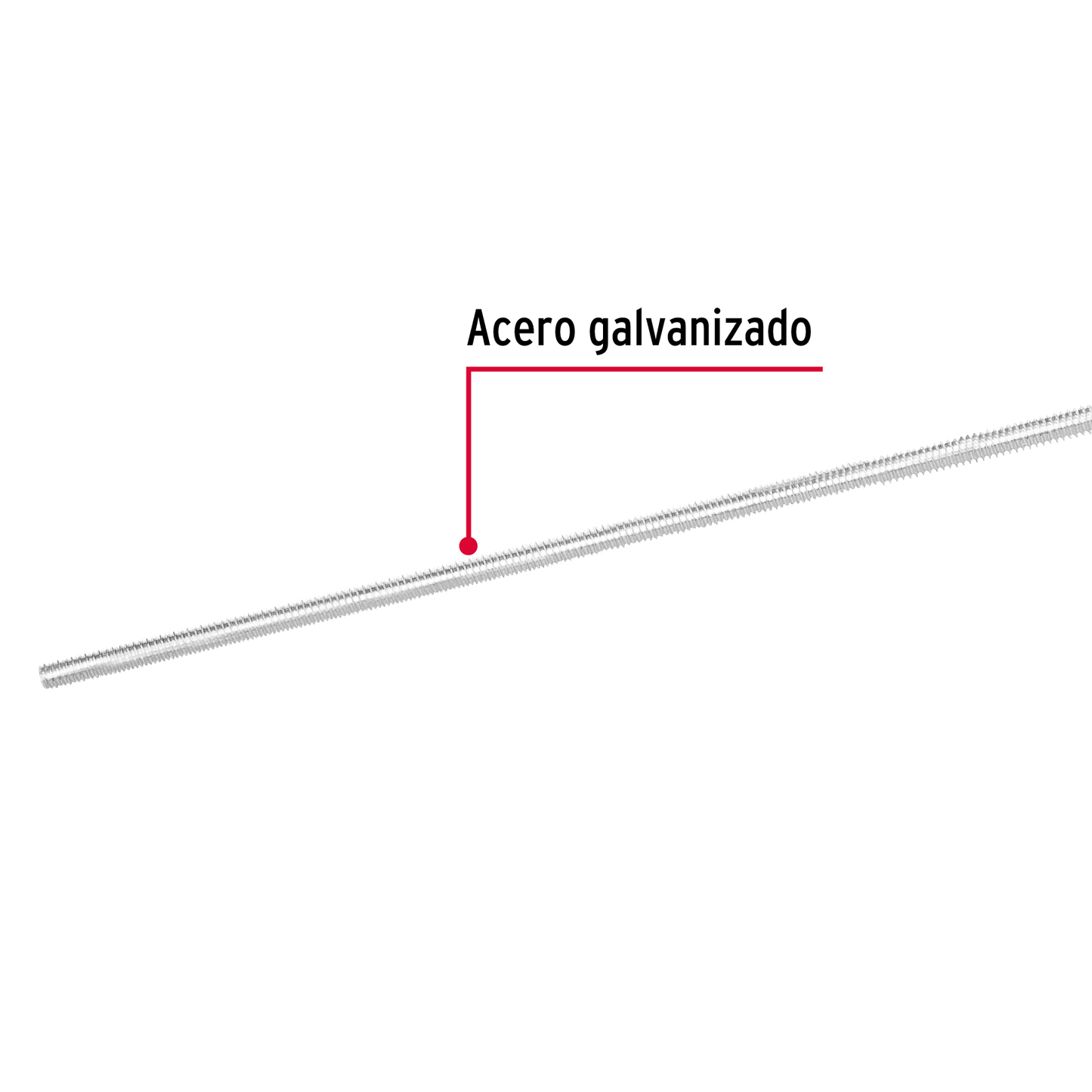Varilla roscada, 3/16" x 1m