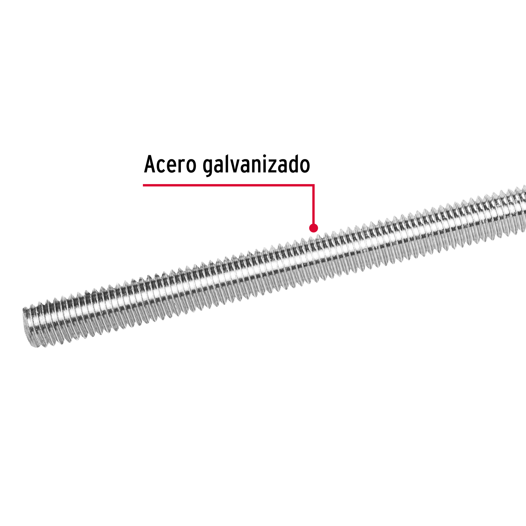Varilla roscada, 1" x 1m
