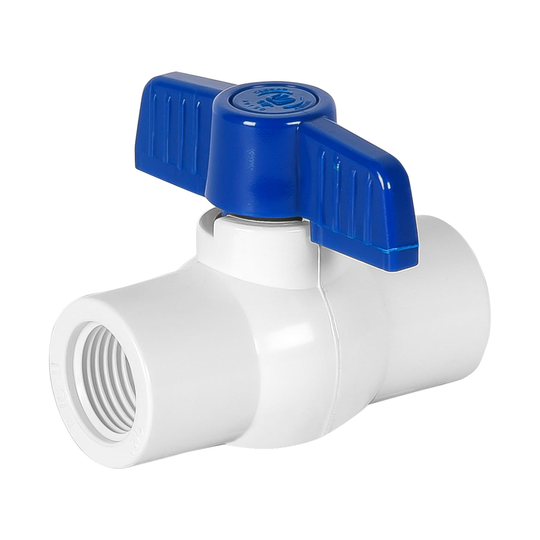 Válvula esfera de pvc, 1/2", roscable