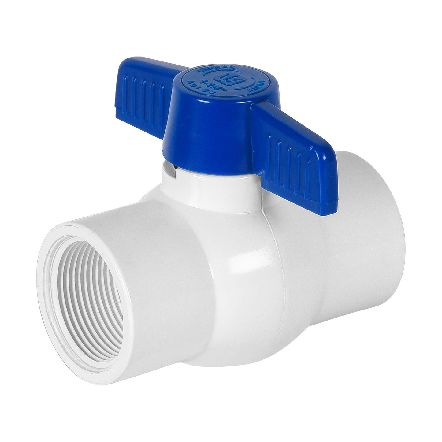 Válvula esfera de pvc, 1-1/4", roscable