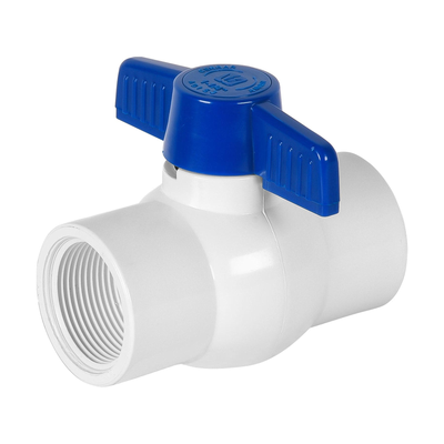 Válvula esfera de pvc, 1-1/4", roscable