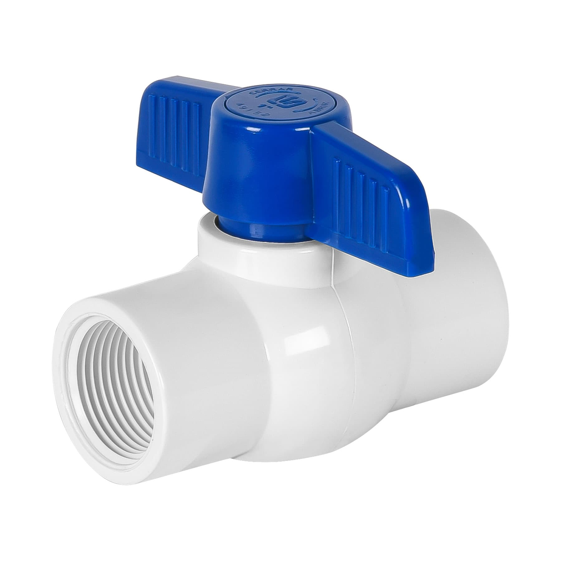 Válvula esfera de pvc, 1", roscable