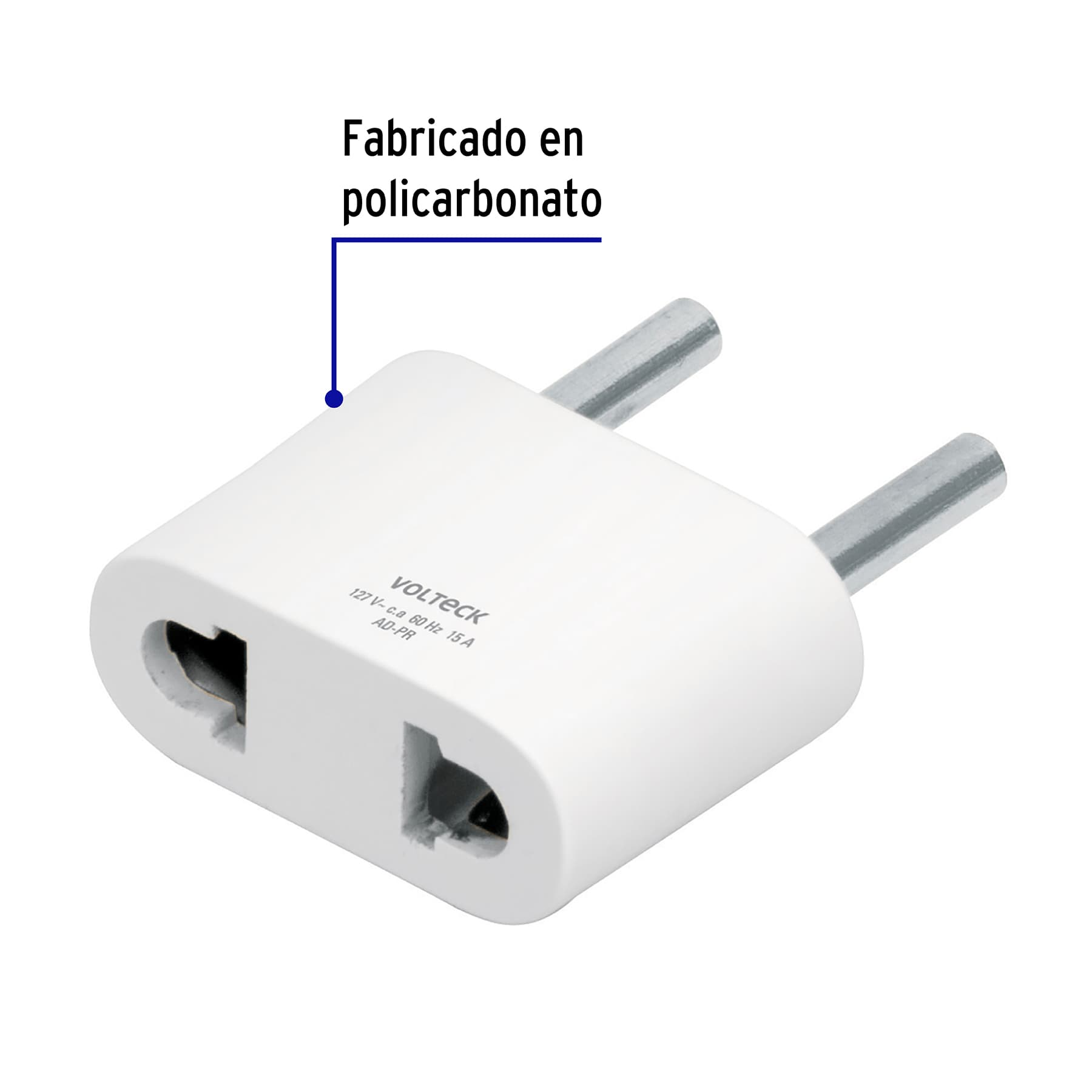 Adaptador barra plana a redonda