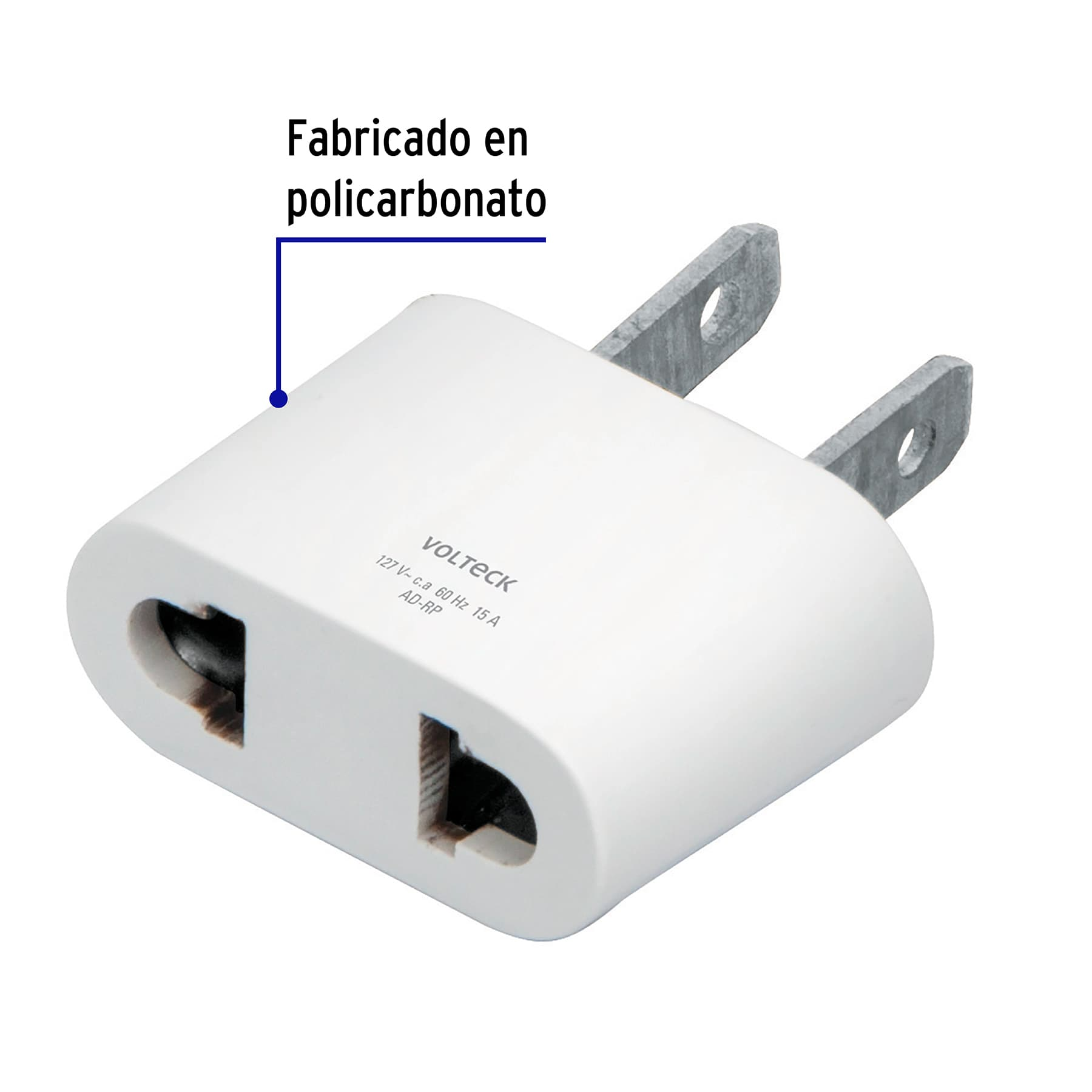 Adaptador barra redonda a plana