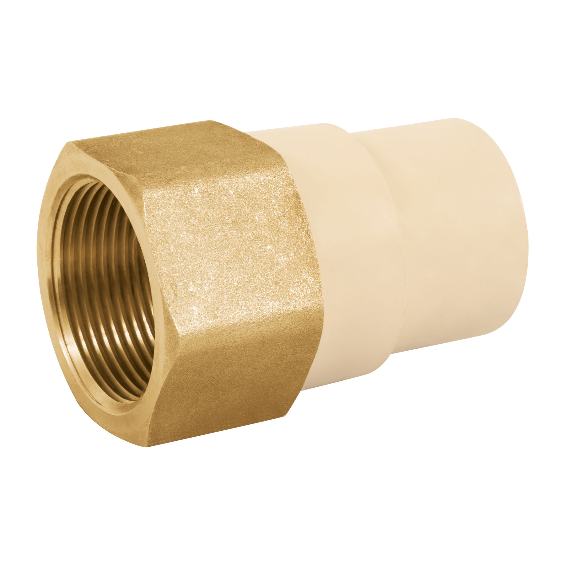Adaptador hembra de CPVC con inserto metálico 1-1/4"