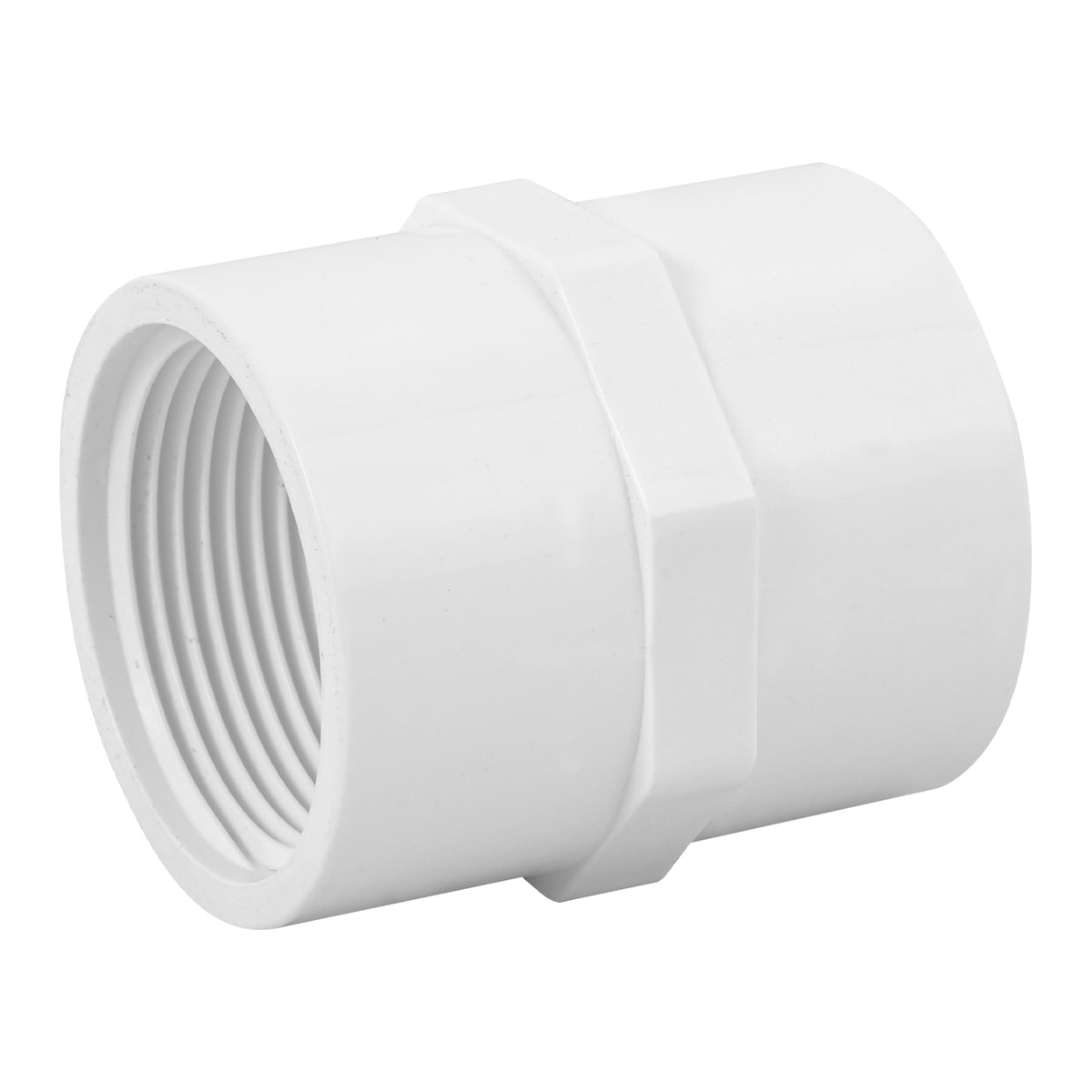 Adaptador hembra de PVC, 1-1/4"