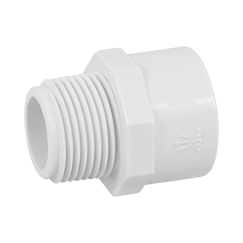 Adaptador macho de PVC 3/4"