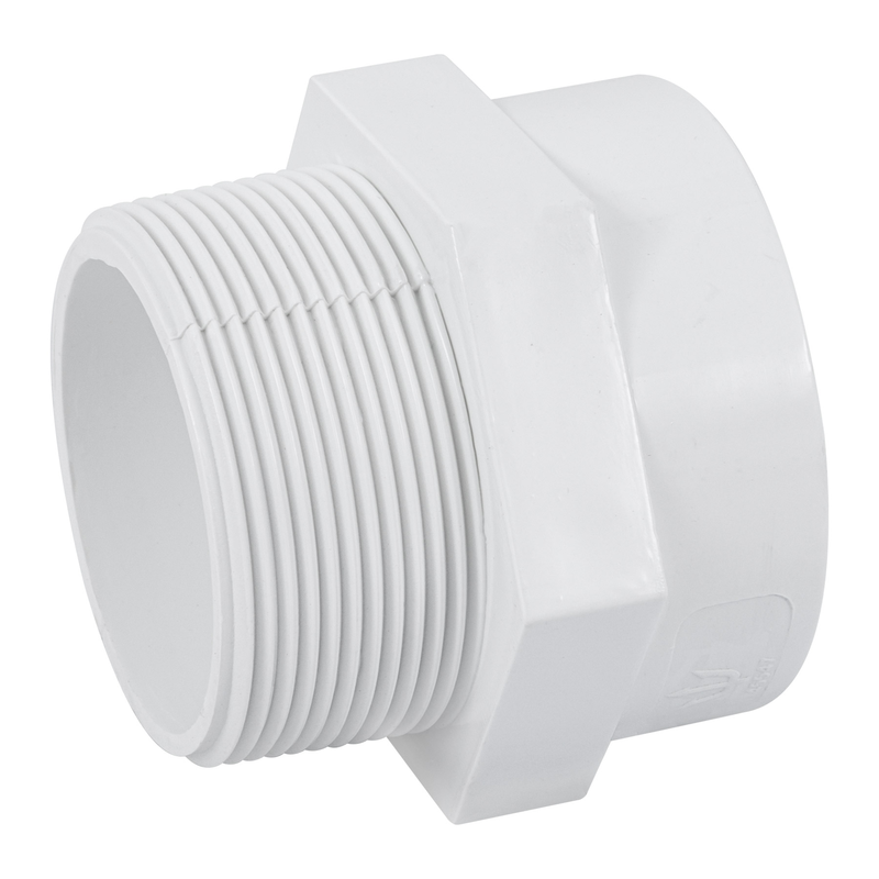 Adaptador macho de PVC de 2", FOSET