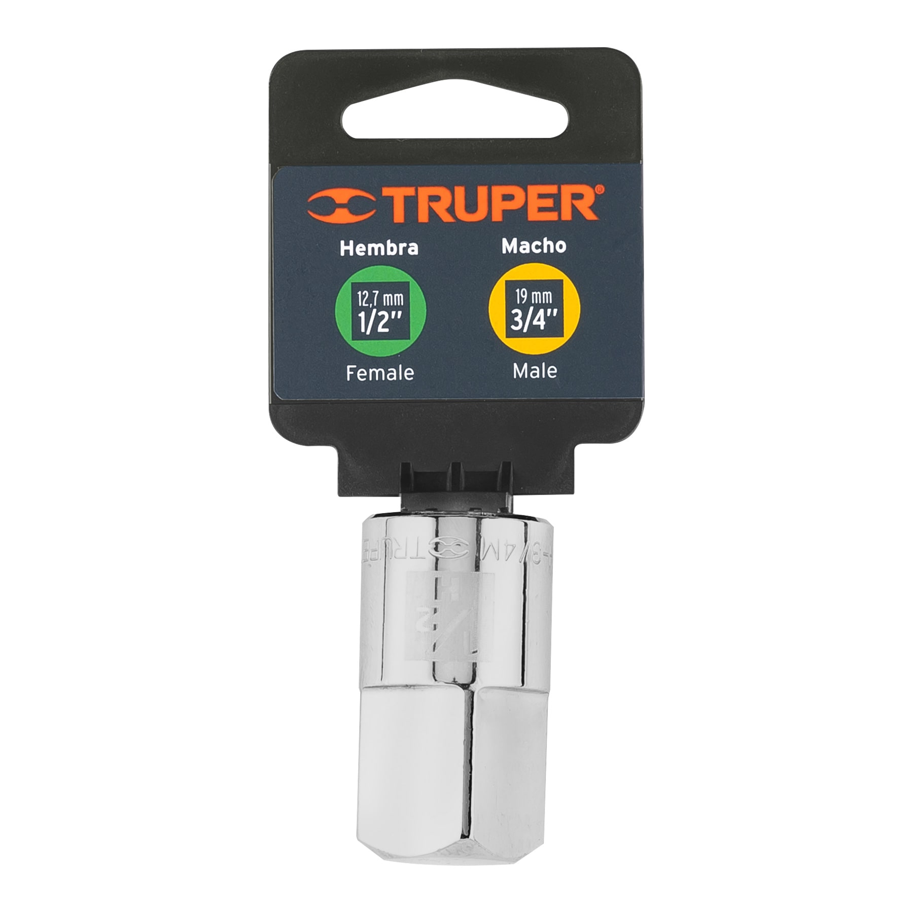 Adaptador para matraca de cuadro 1/2" a cuadro 3/4"