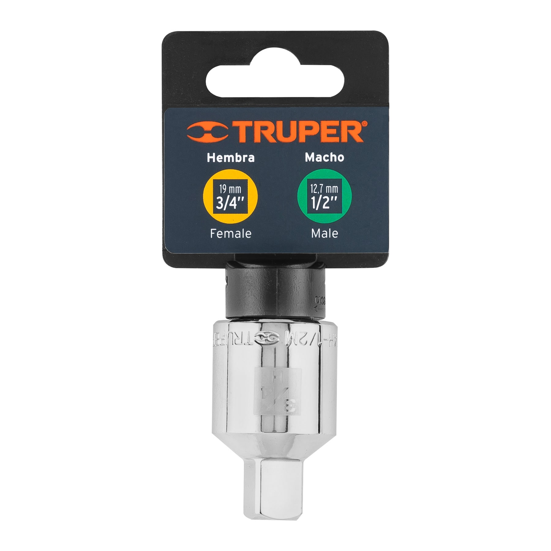 Adaptador para matraca de cuadro 3/4" a cuadro 1/2"