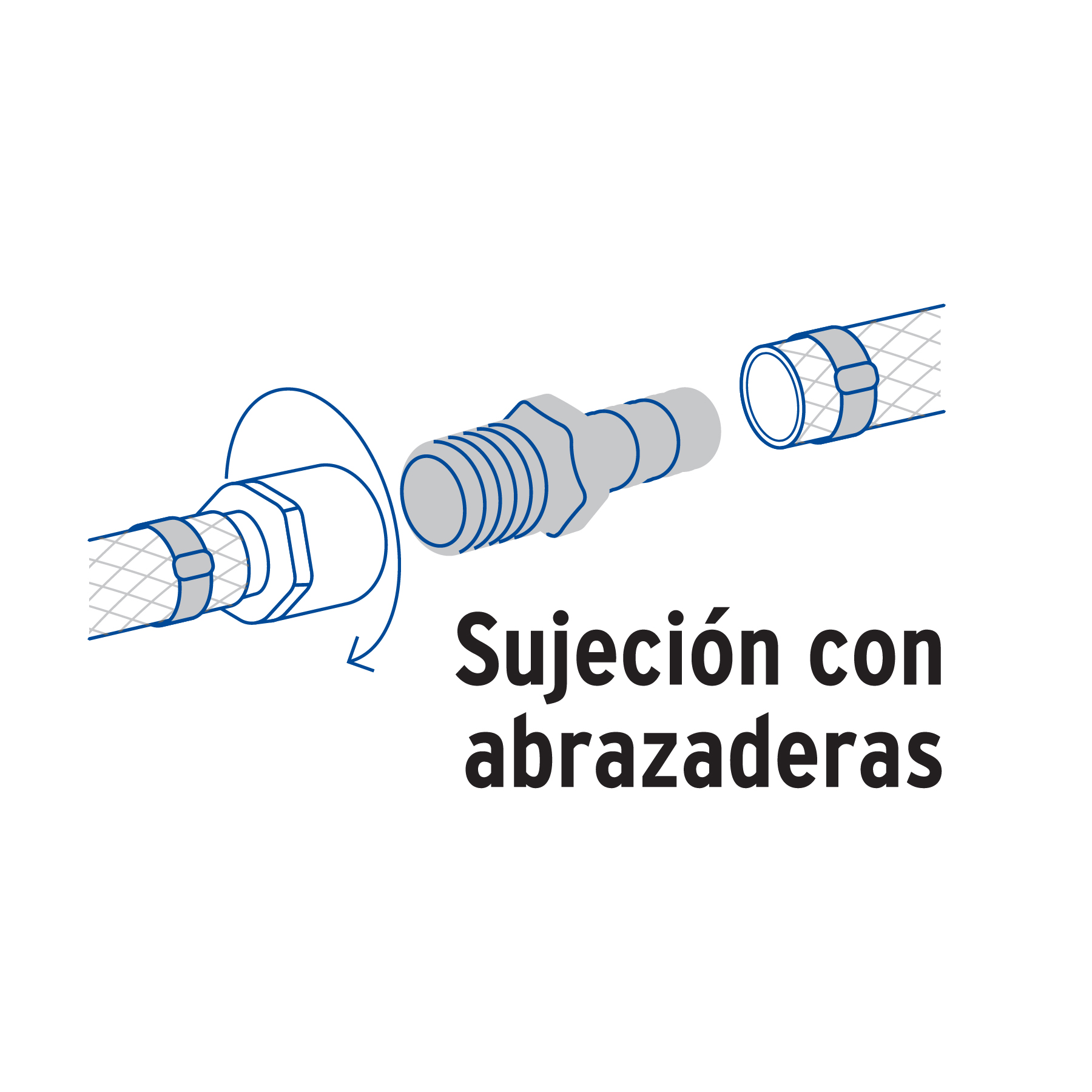 Adaptador para poliducto, 1", macho