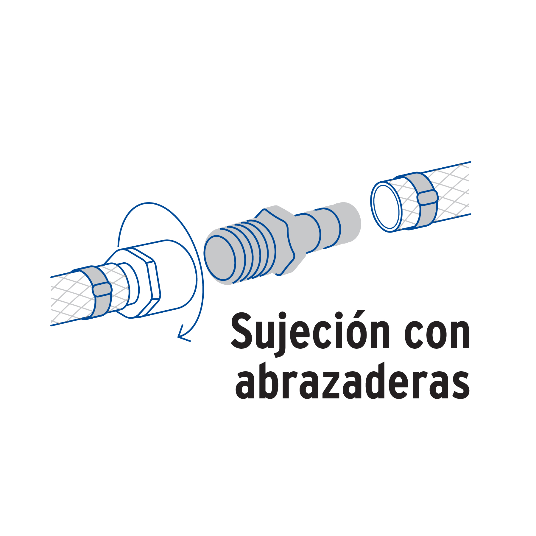 Adaptador para poliducto, 1/2", macho
