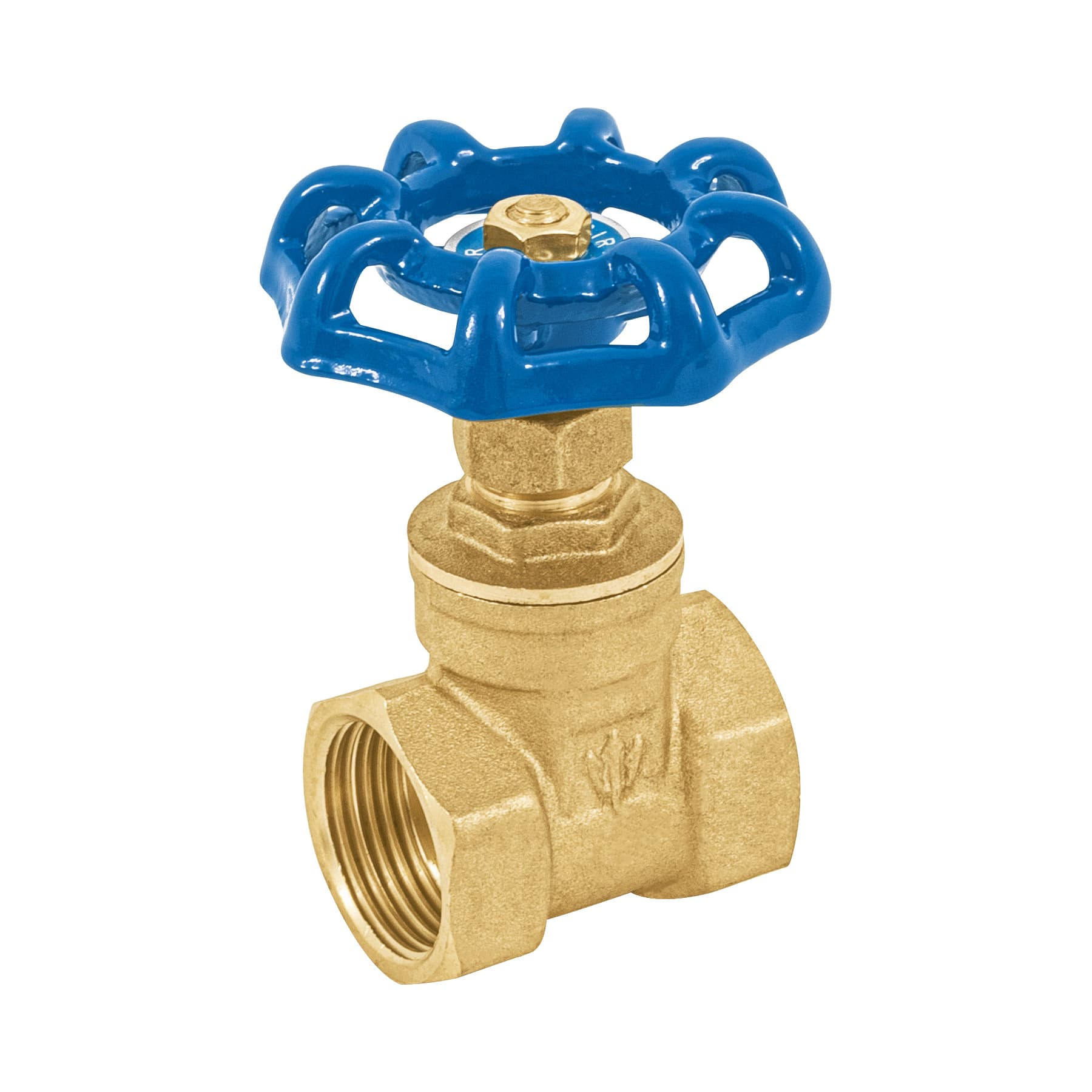 Válvula de compuerta de latón roscable de 3/4"