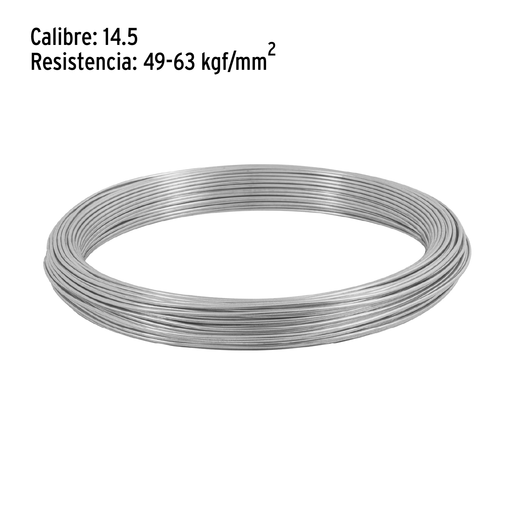 Alambre galvanizado, calibre 14.5