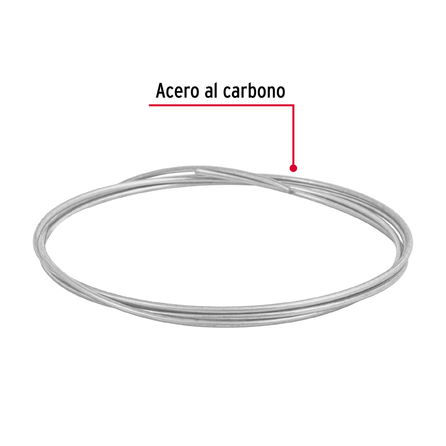 Alambre galvanizado, rollo 30 g, en bolsa, calibre 14.5