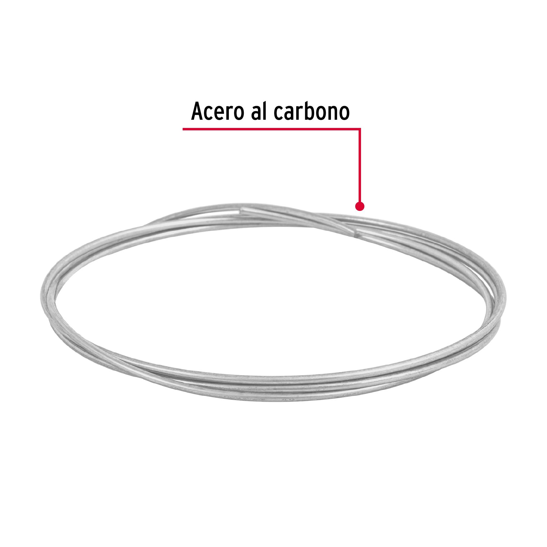 Alambre galvanizado, rollo 30 g, en bolsa, calibre 14.5