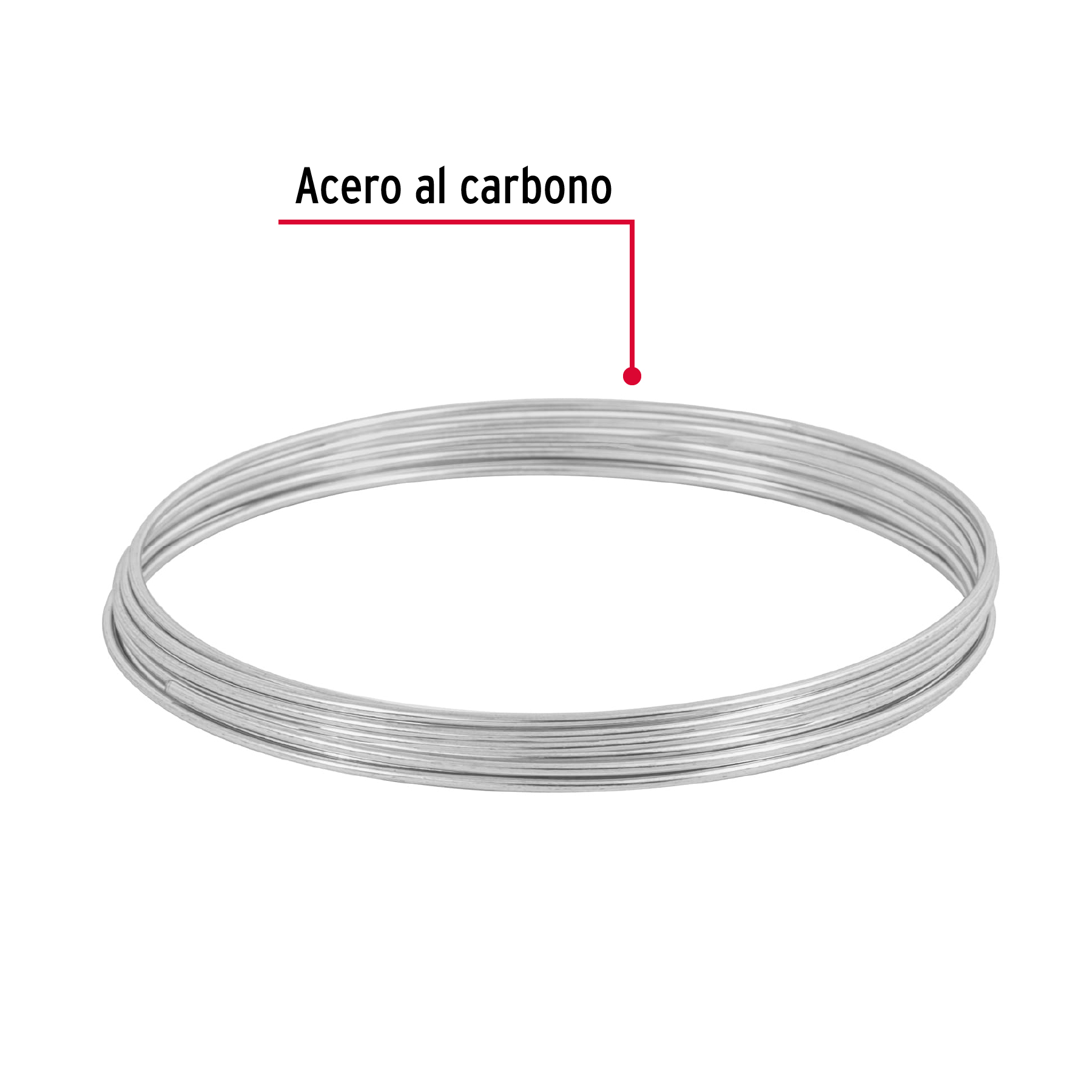 Alambre galvanizado, rollo 30 g, en bolsa, calibre 16