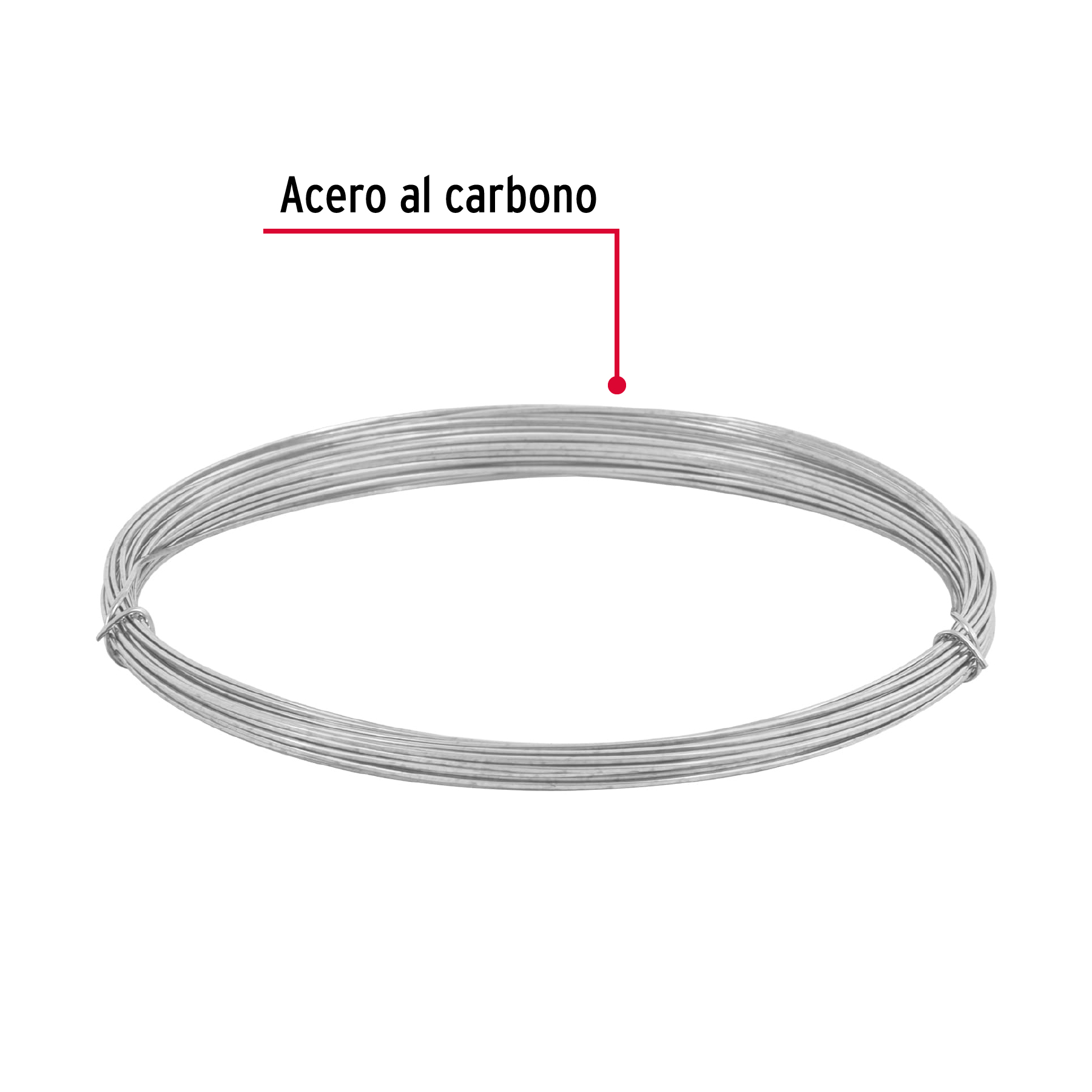 Alambre galvanizado, rollo 30 g, en bolsa, calibre 20
