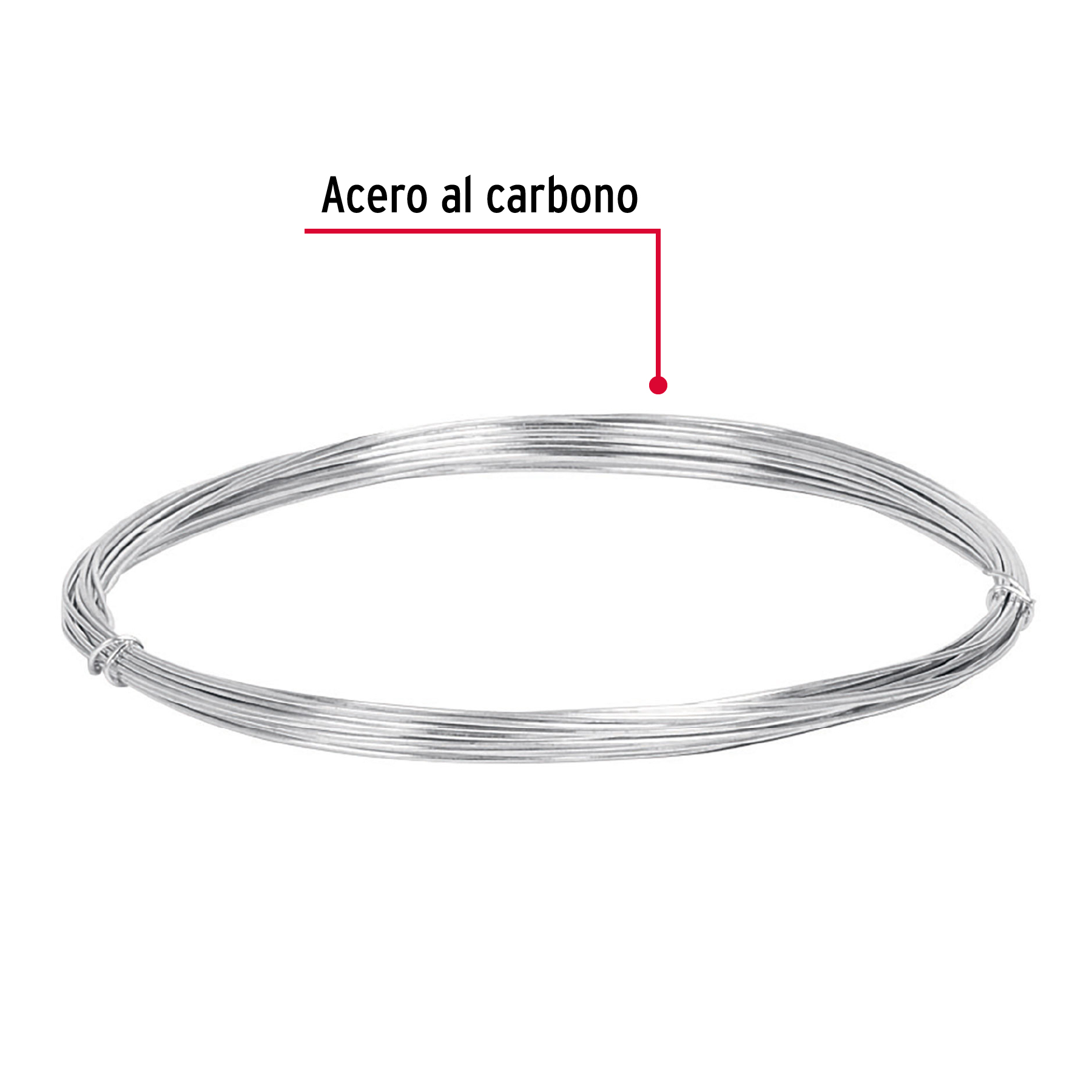 Alambre galvanizado, rollo 30 g, en bolsa, calibre 22