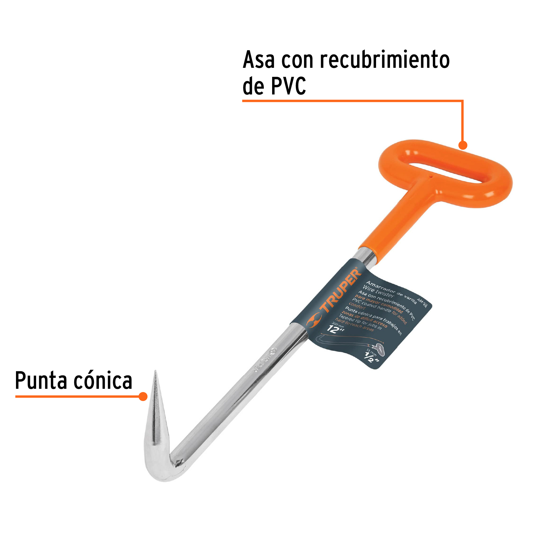 Amarrador de varillas con grip