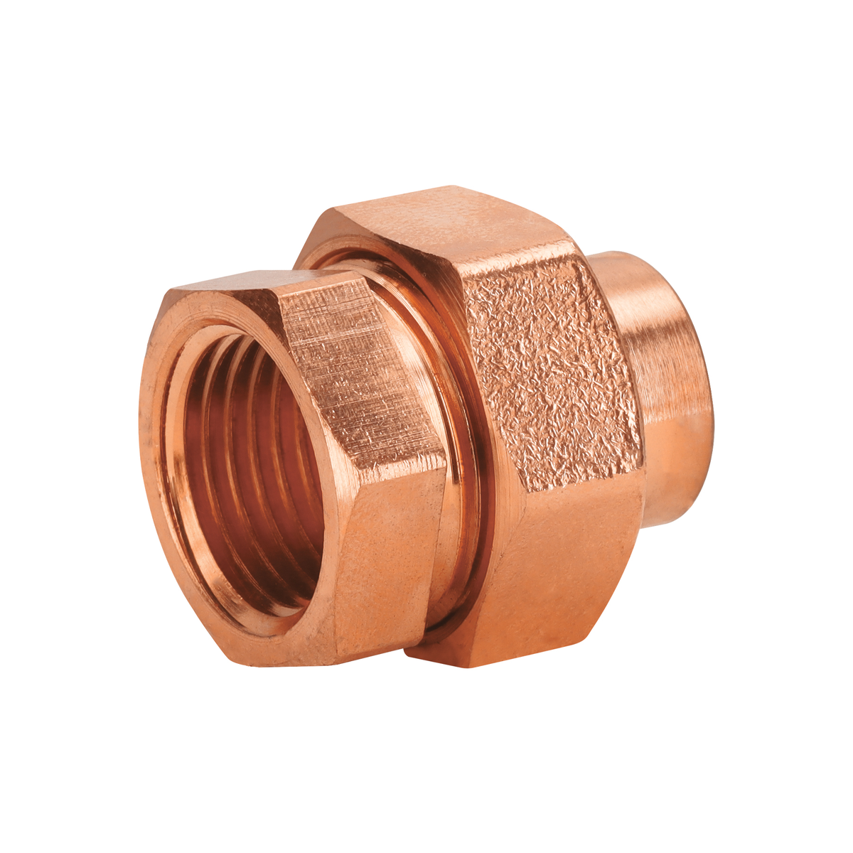 Tuerca unión cobre a rosca interior 1/2"