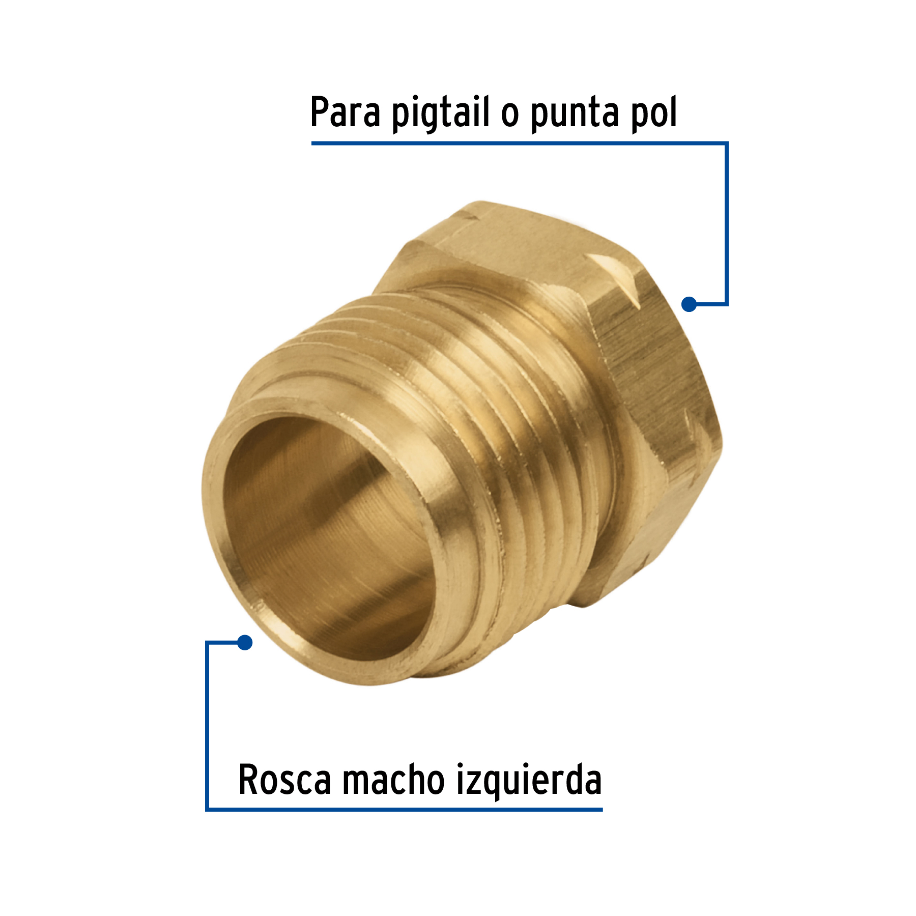 Tuerca izquierda 7/8"